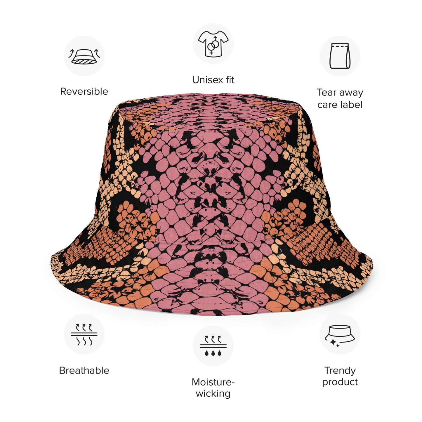 Reversible bucket hat