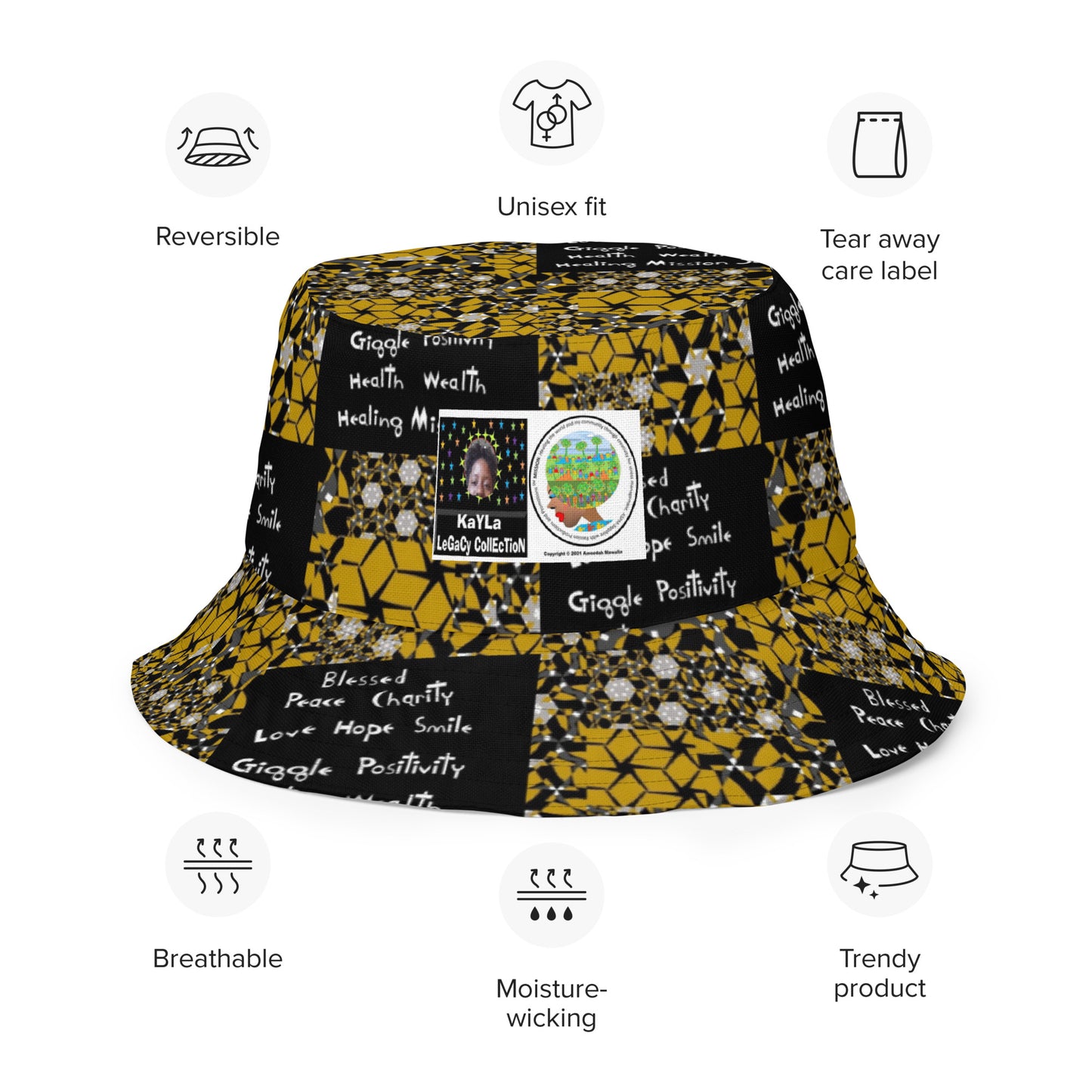 Reversible bucket hat