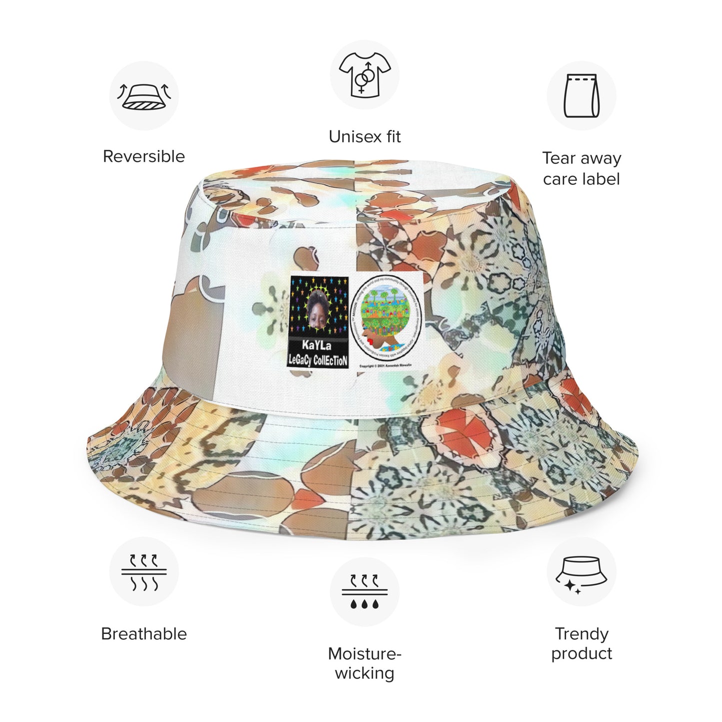 Reversible bucket hat