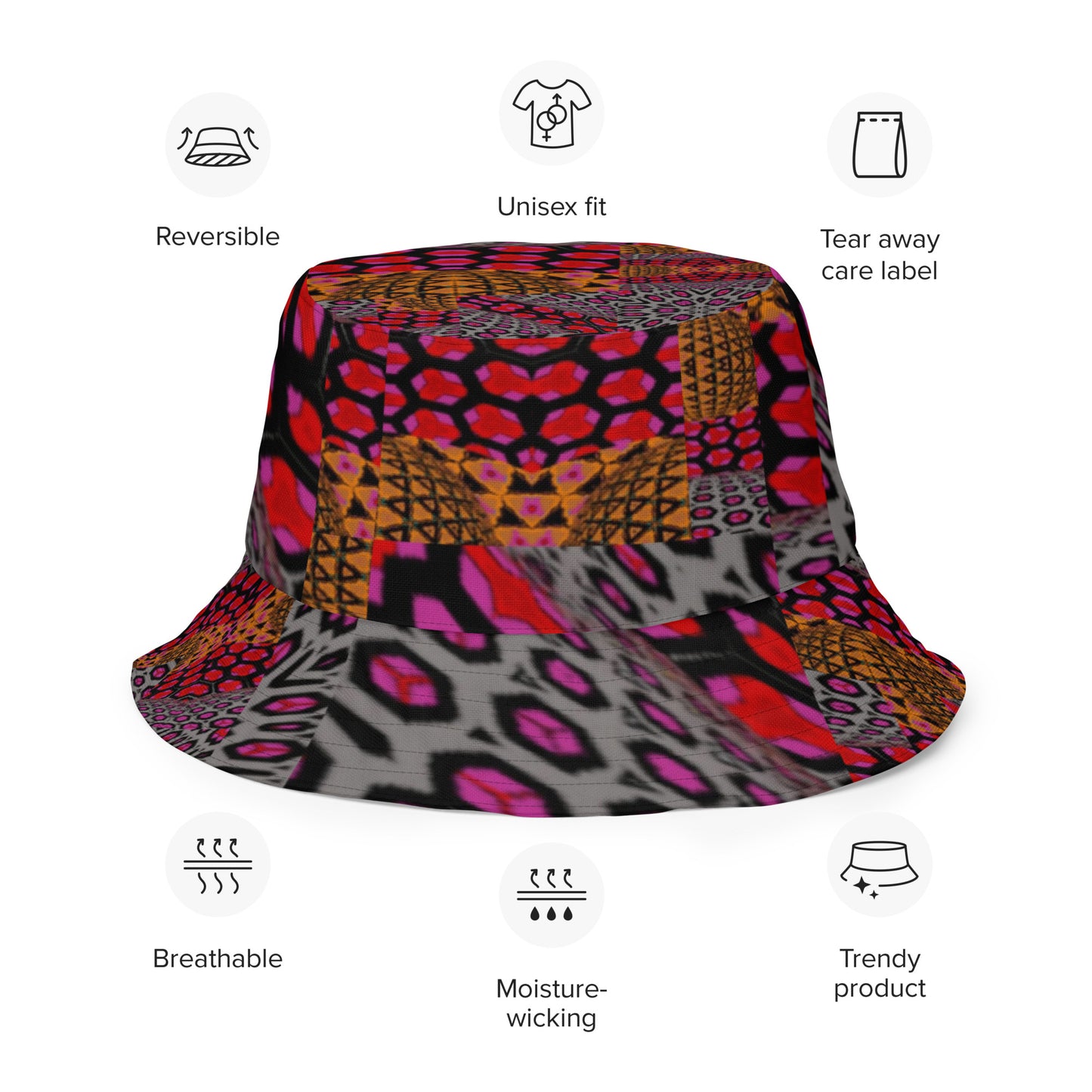 Reversible bucket hat