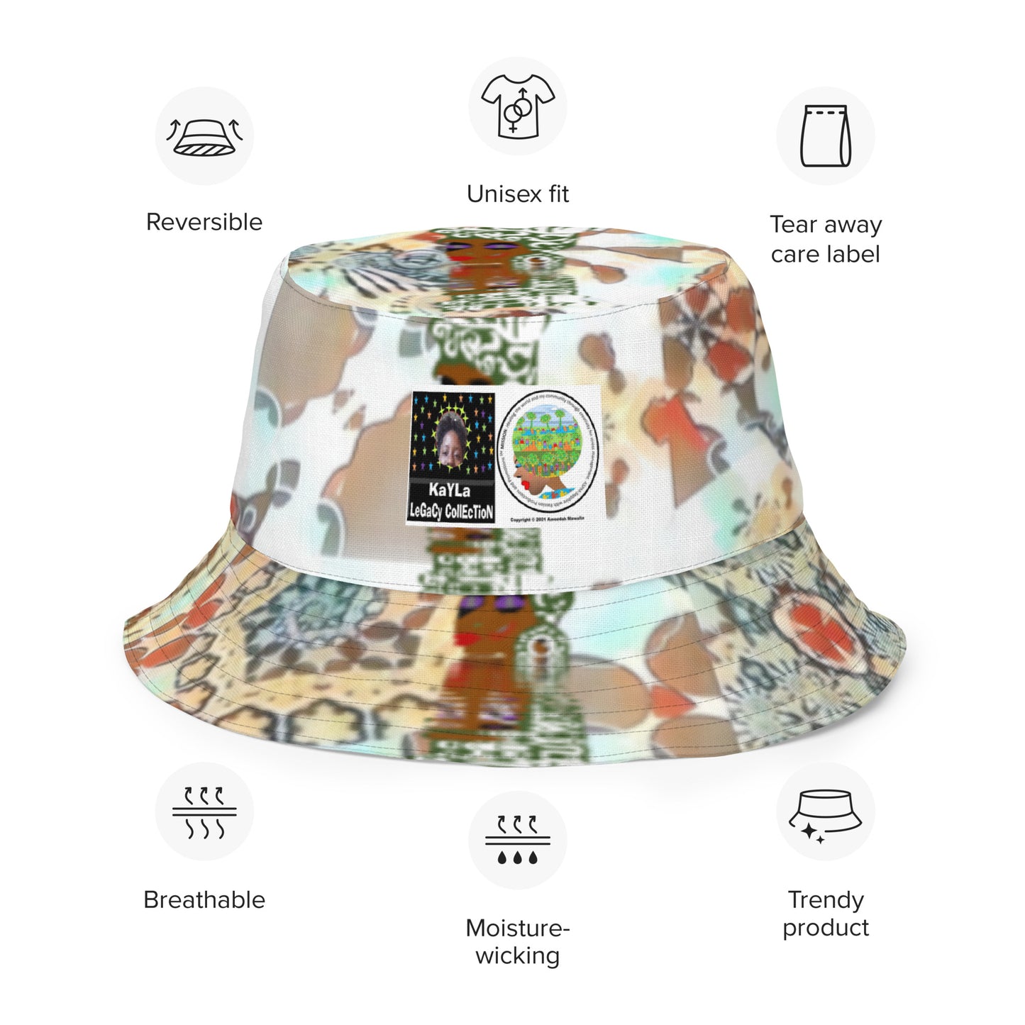 Reversible bucket hat