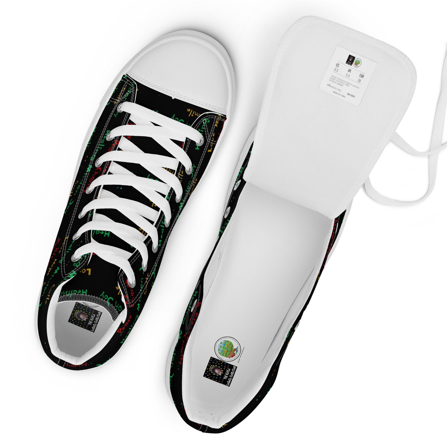 Men’s high top canvas shoes