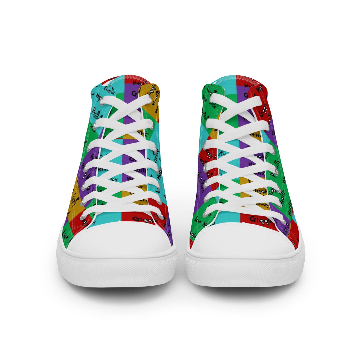 Men’s high top canvas shoes