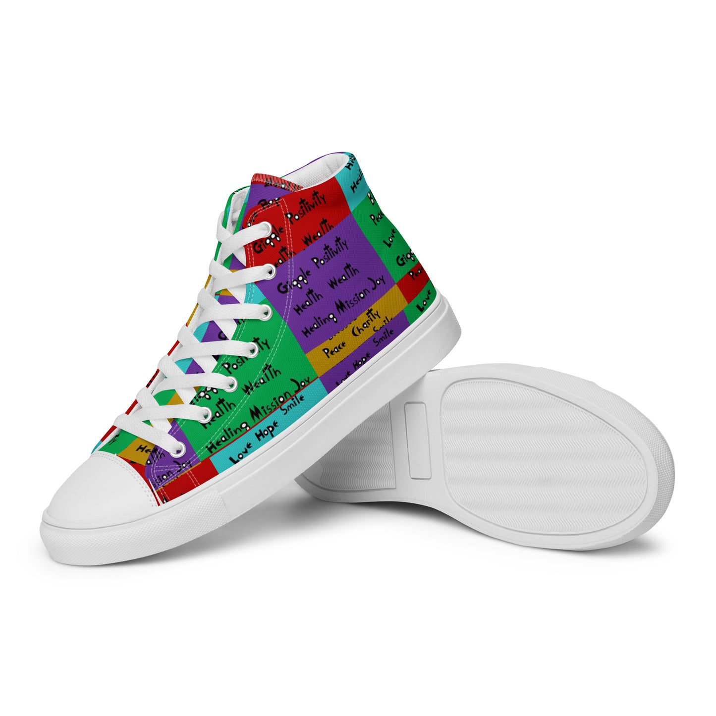 Men’s high top canvas shoes