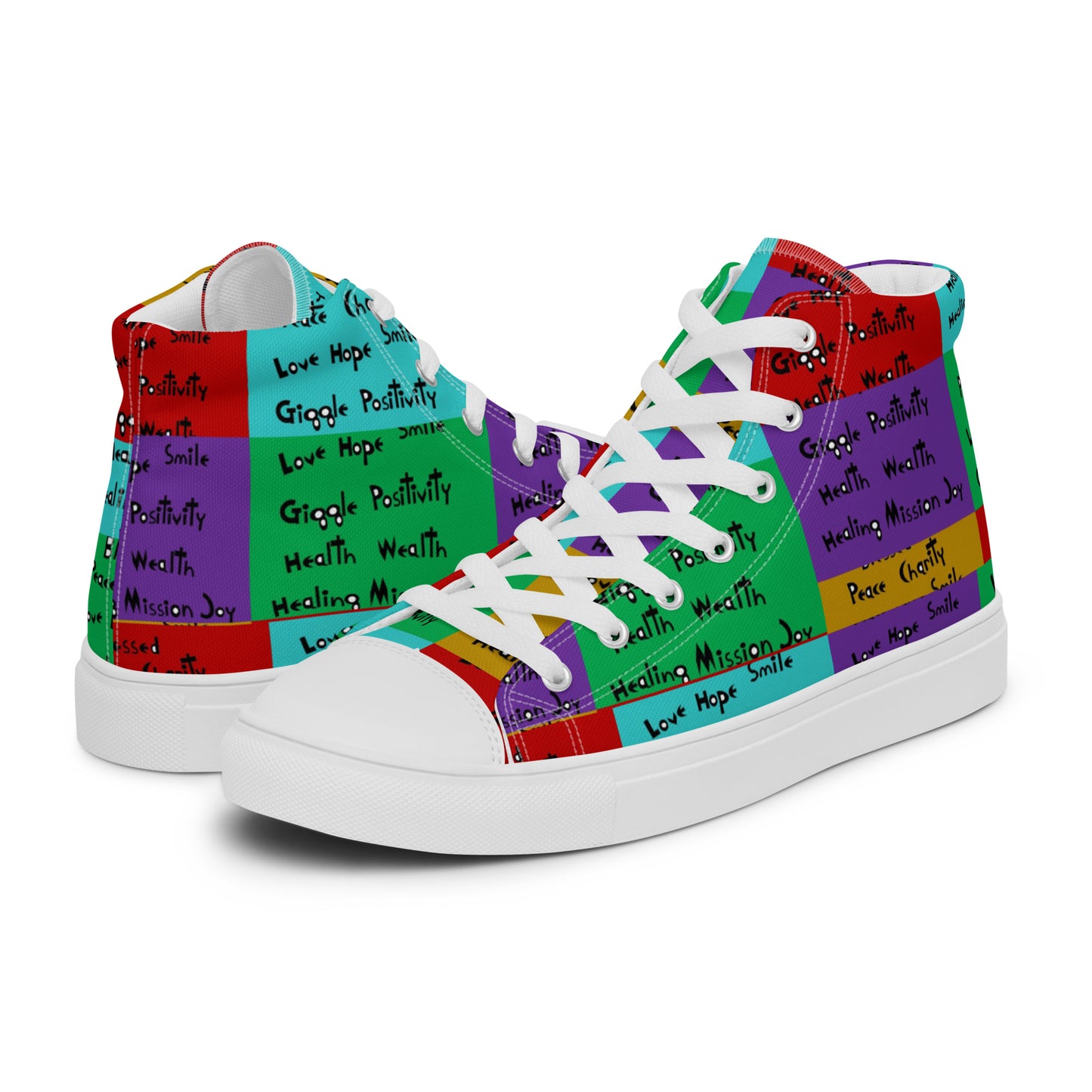 Men’s high top canvas shoes