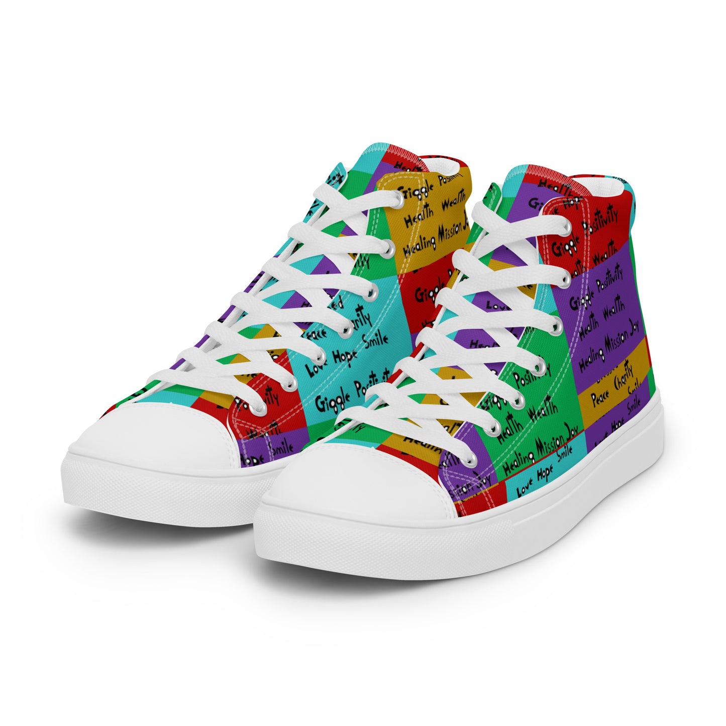 Men’s high top canvas shoes