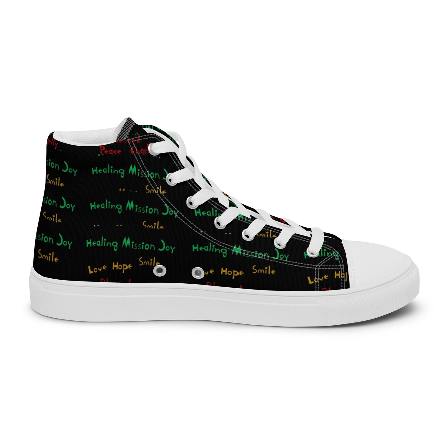 Men’s high top canvas shoes