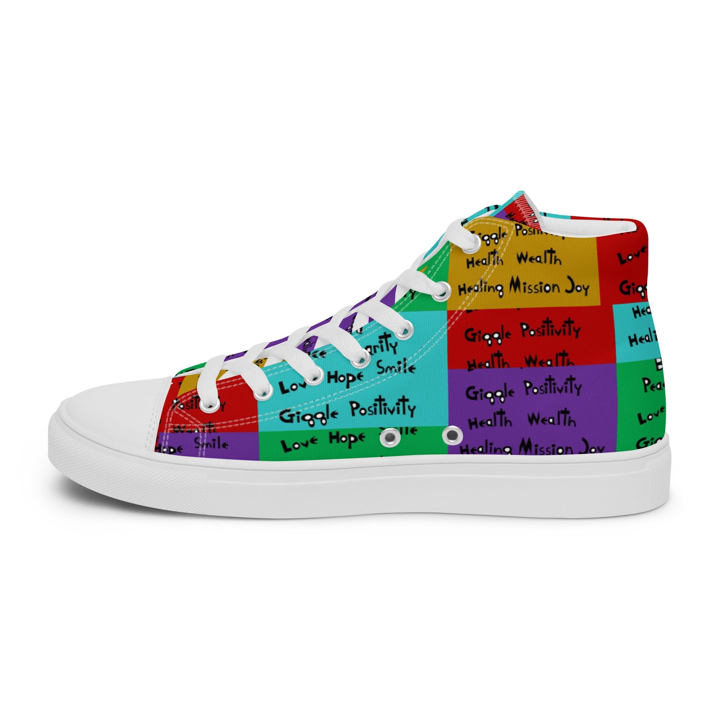 Men’s high top canvas shoes