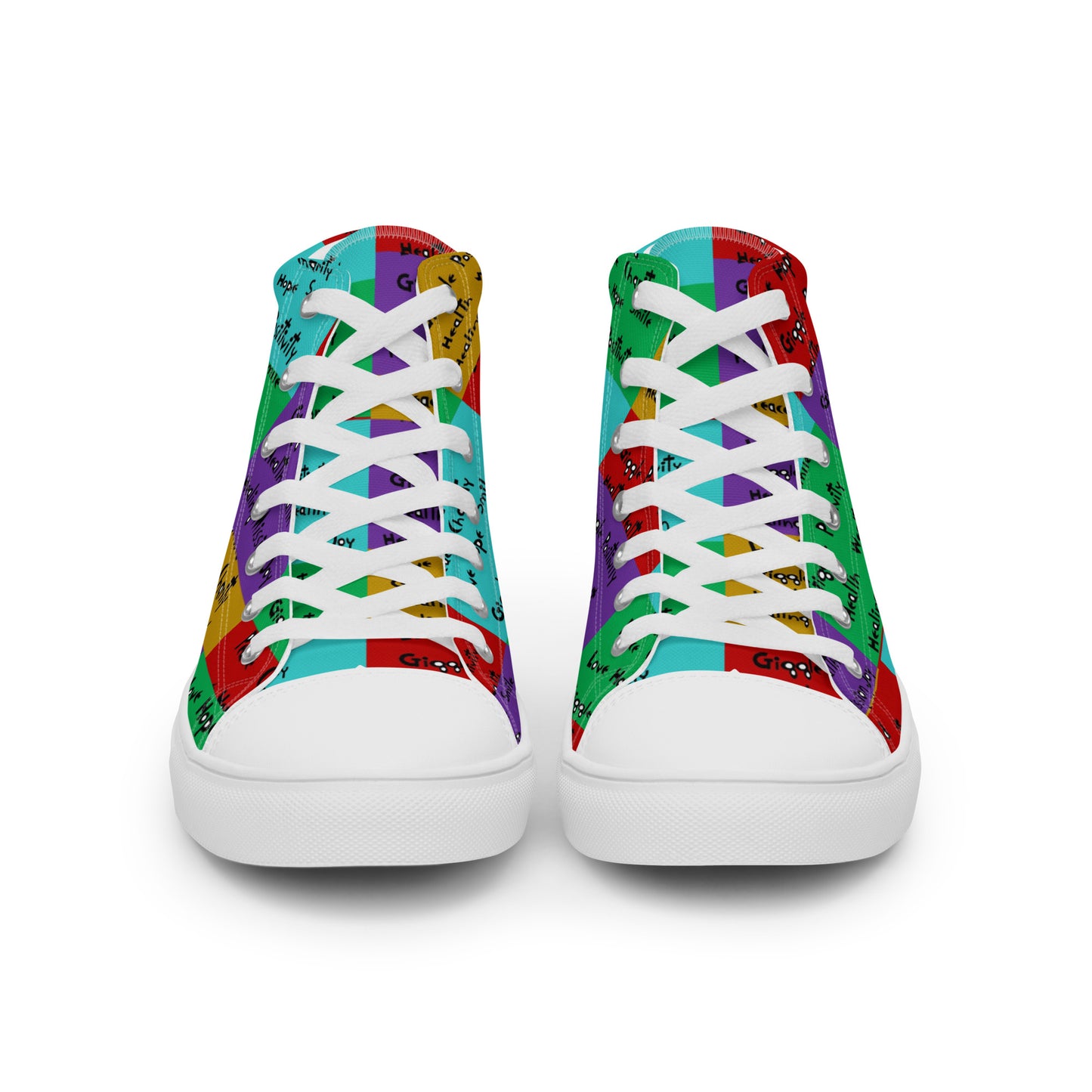 Women’s high top canvas shoes