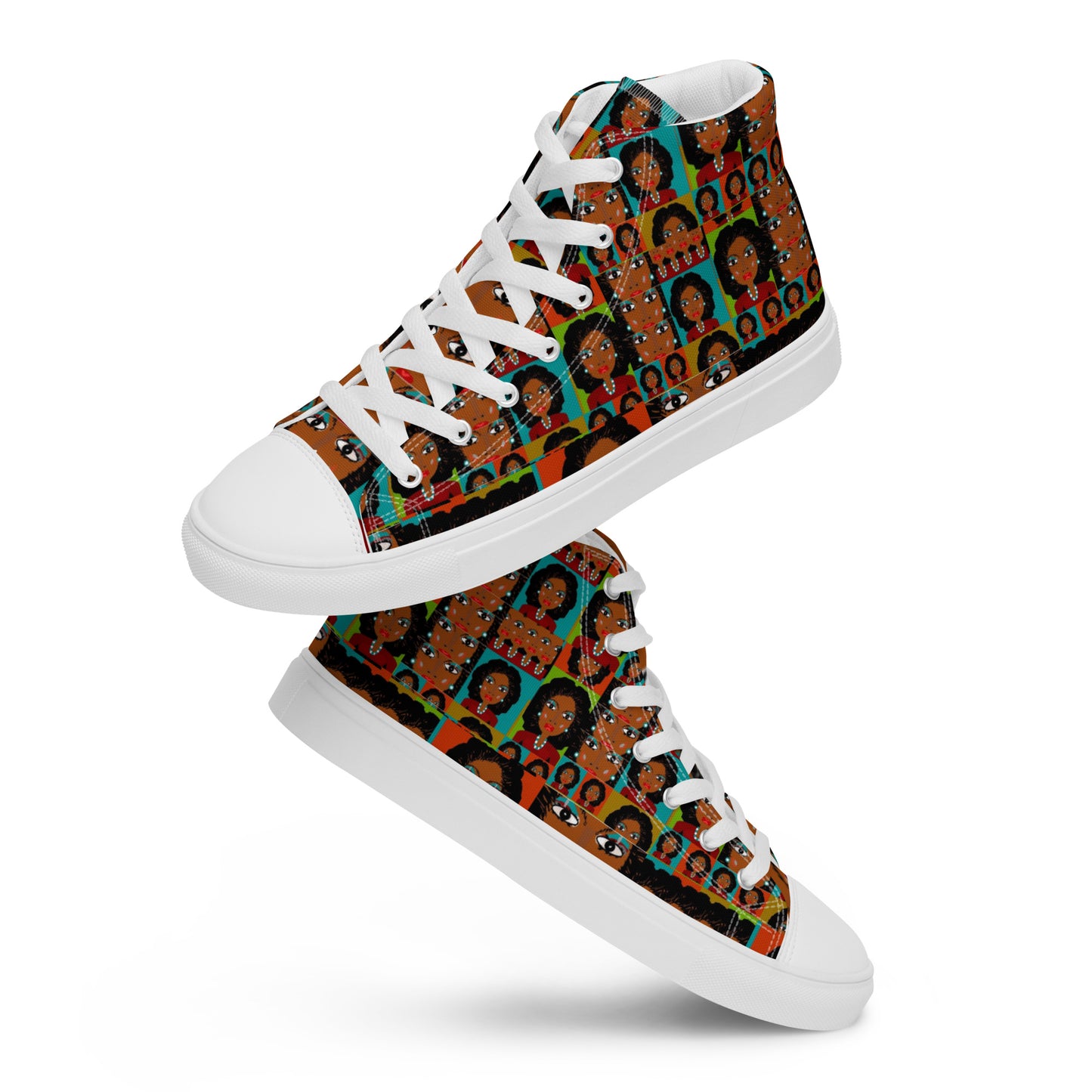 Women’s high top canvas shoes