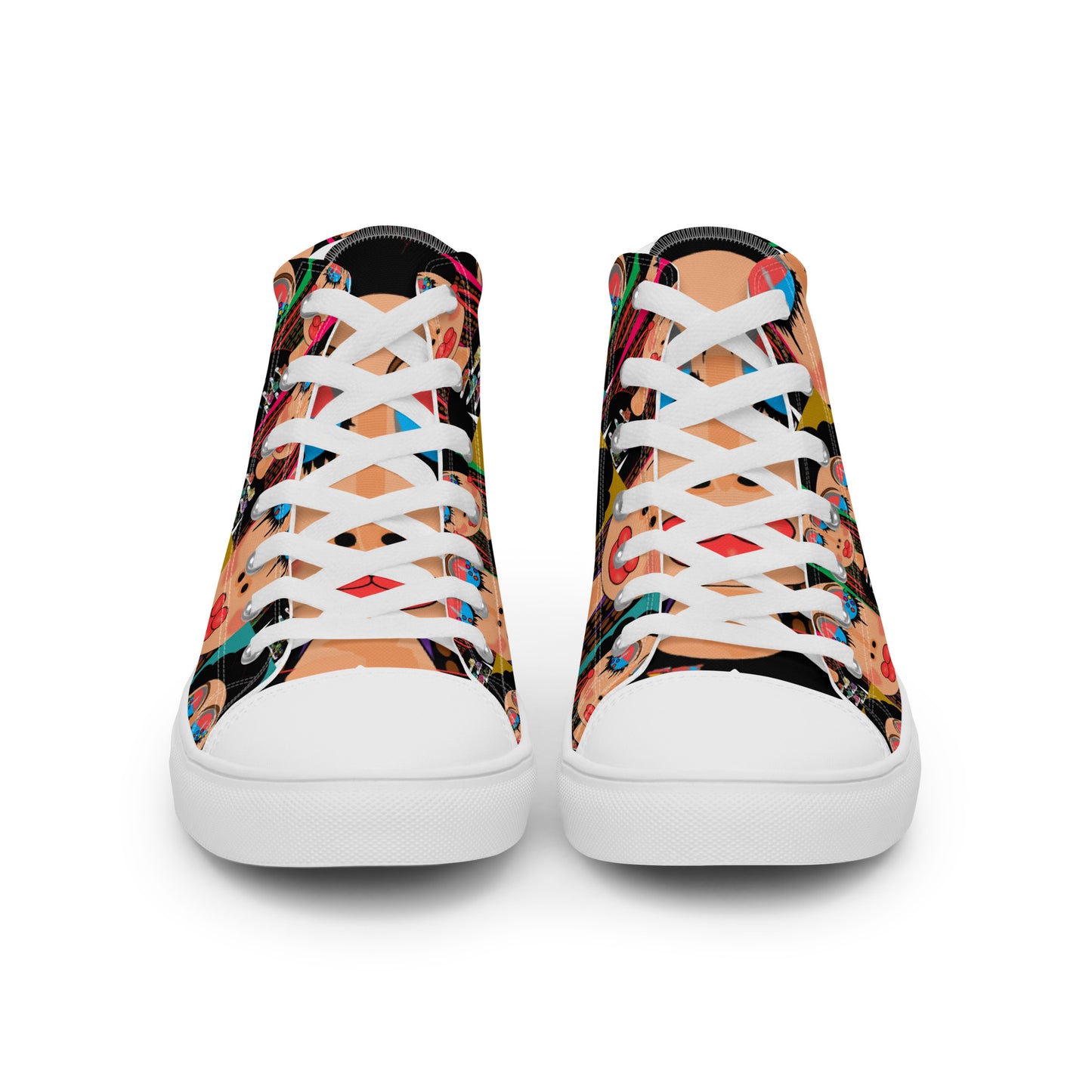 Women’s high top canvas shoes