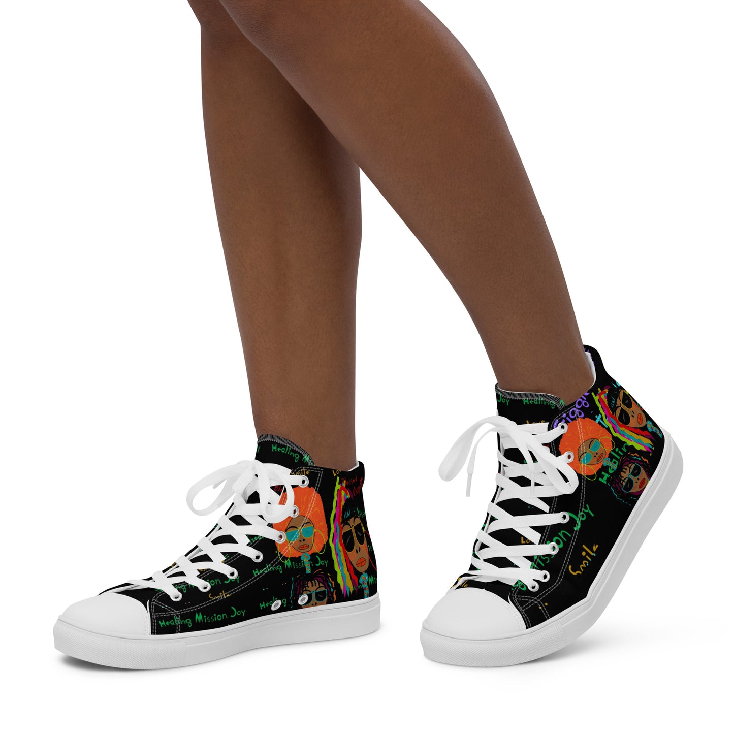 Women’s high top canvas shoes