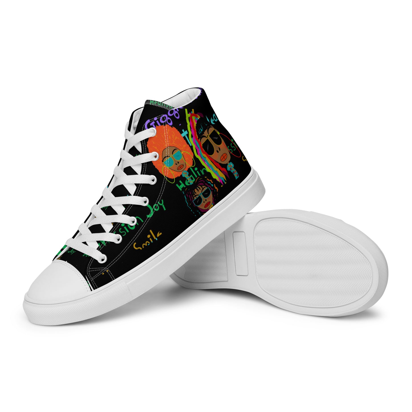 Women’s high top canvas shoes