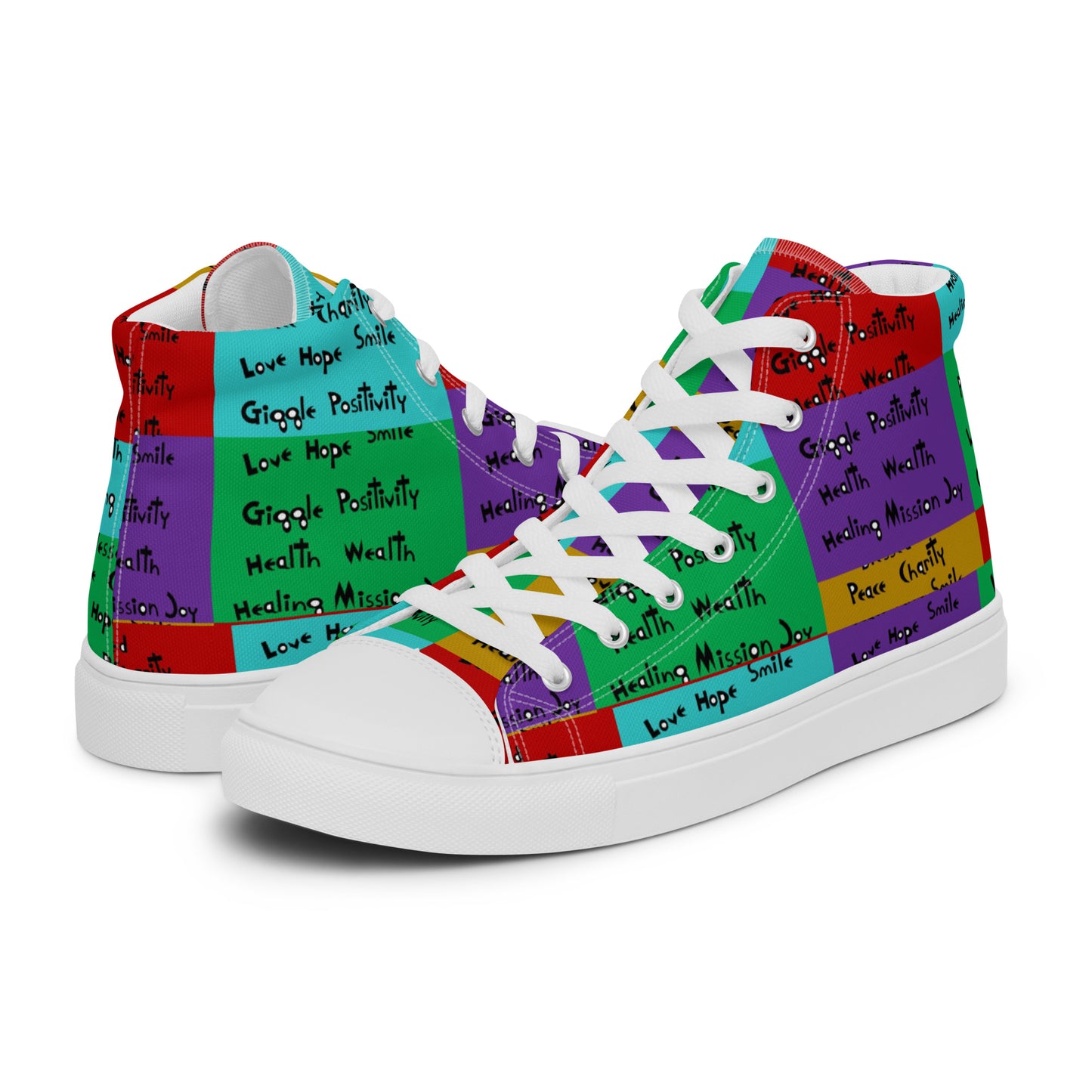 Women’s high top canvas shoes