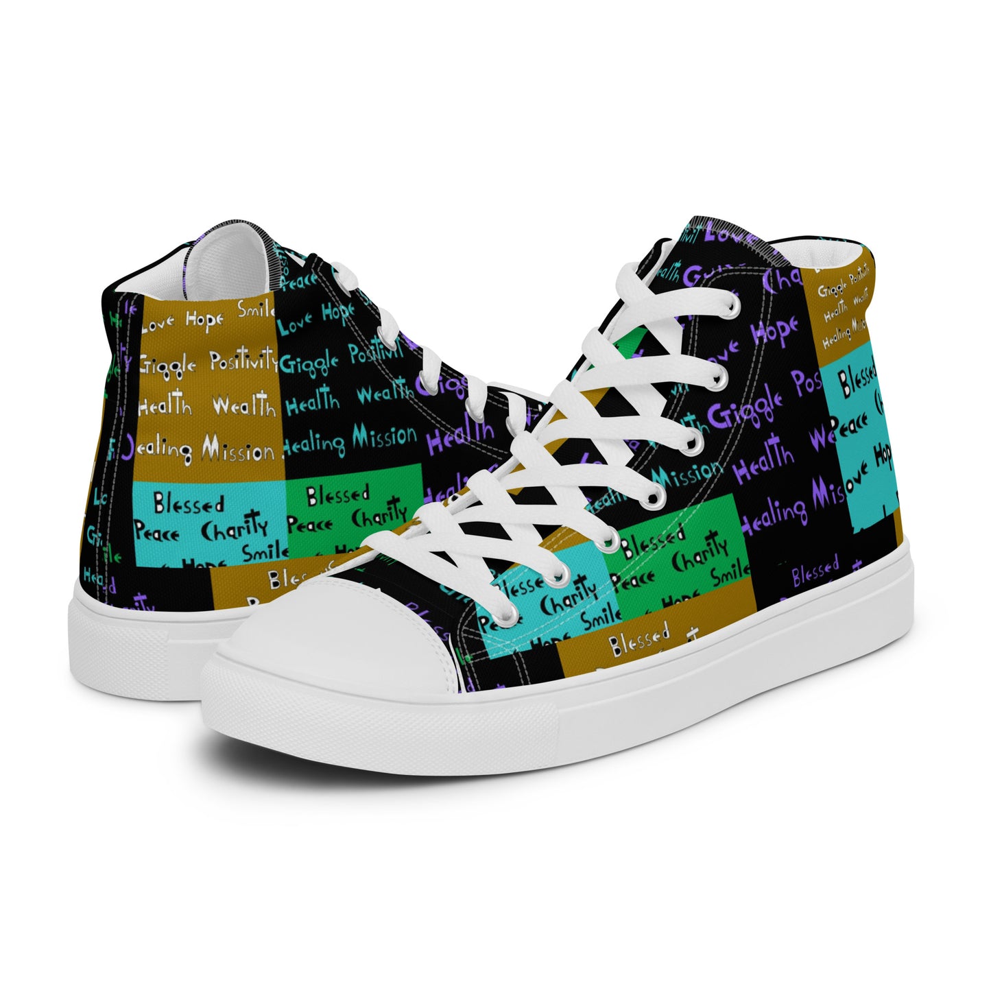 Women’s high top canvas shoes