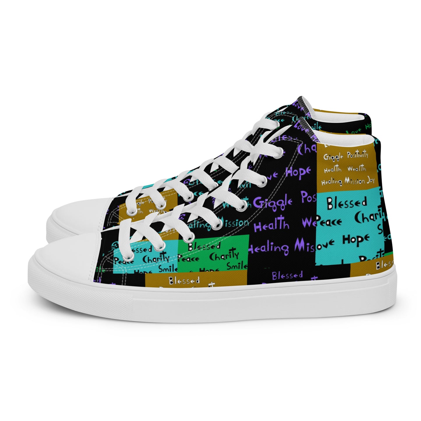 Women’s high top canvas shoes