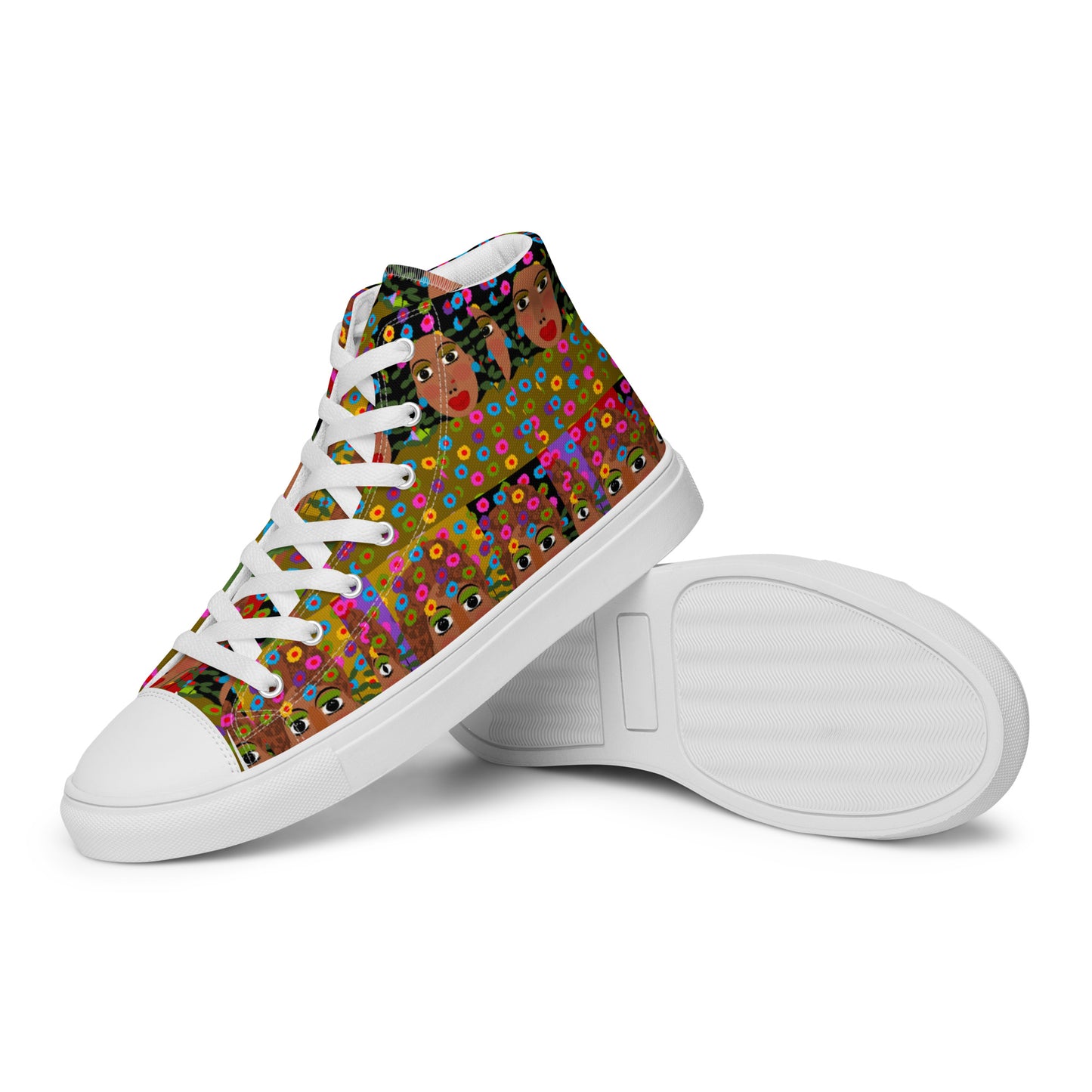 Women’s high top canvas shoes