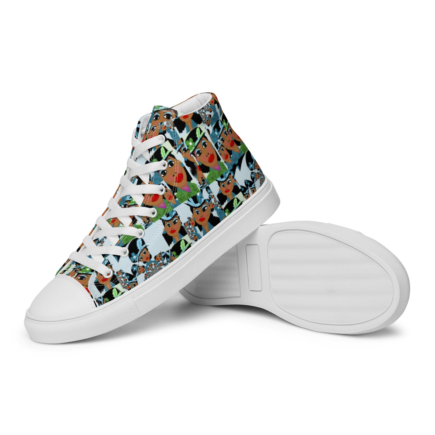 Women’s high top canvas shoes