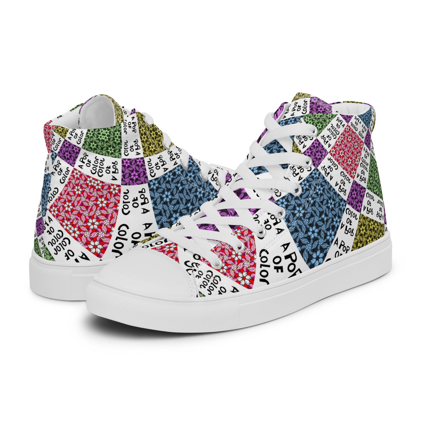 Women’s high top canvas shoes