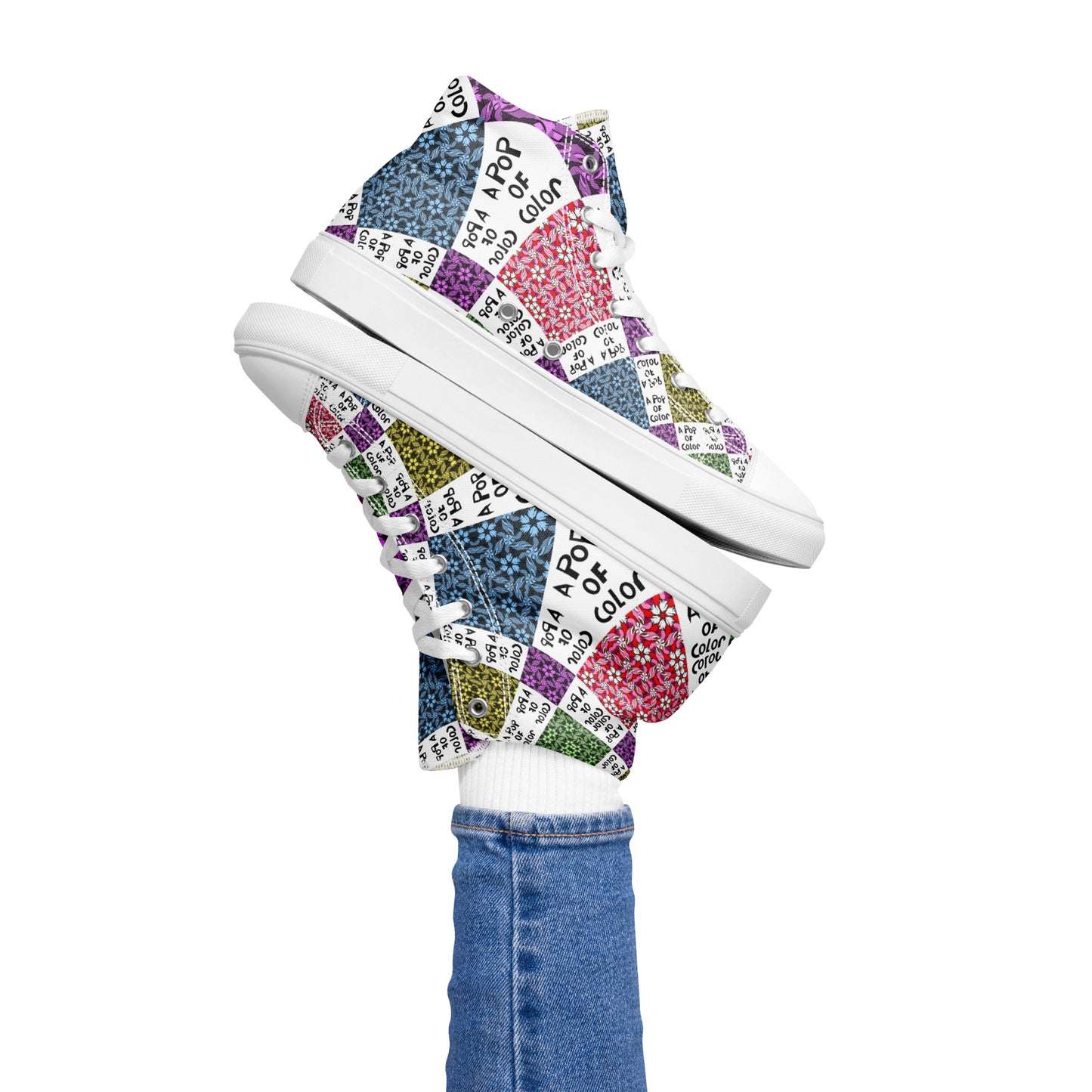 Women’s high top canvas shoes