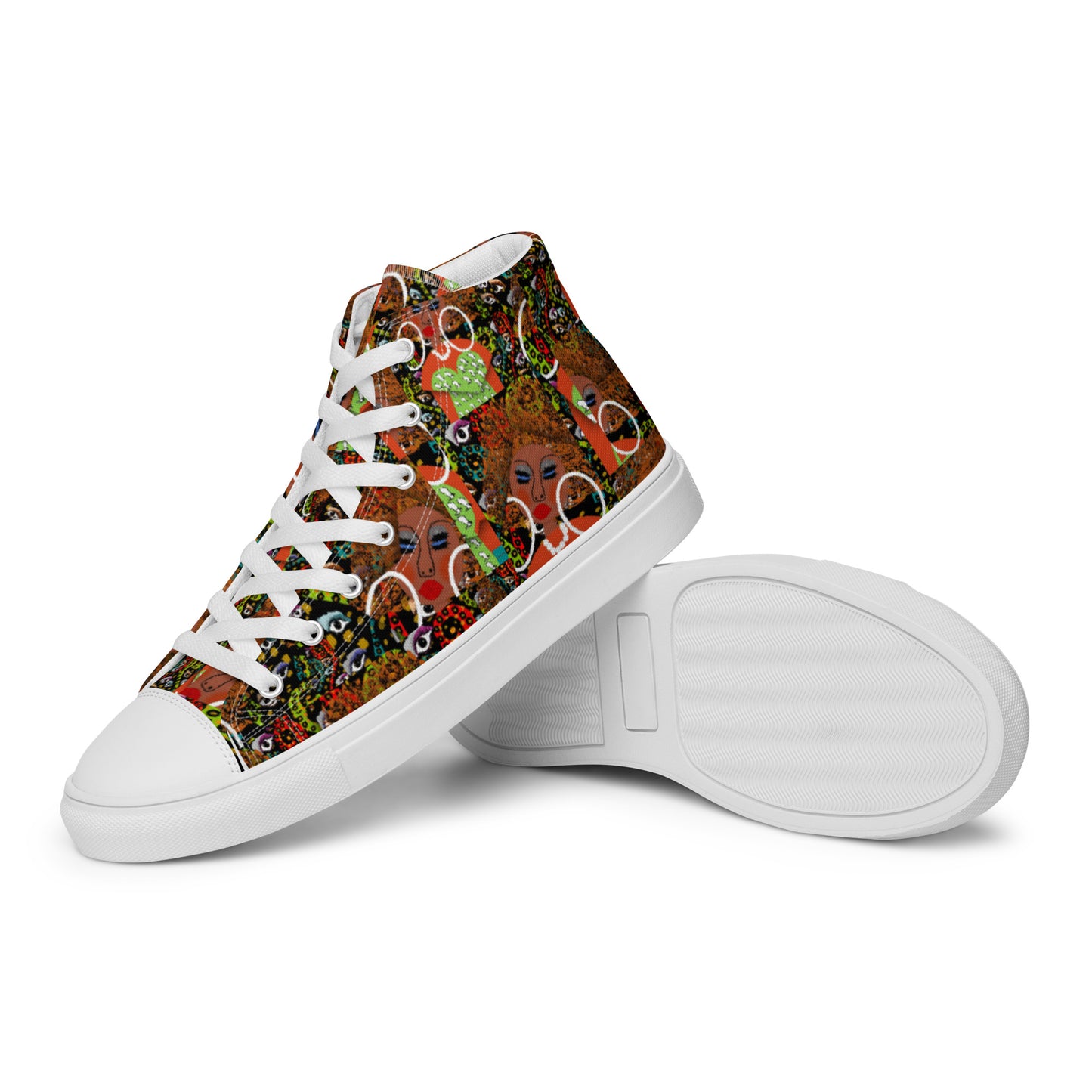 Women’s high top canvas shoes