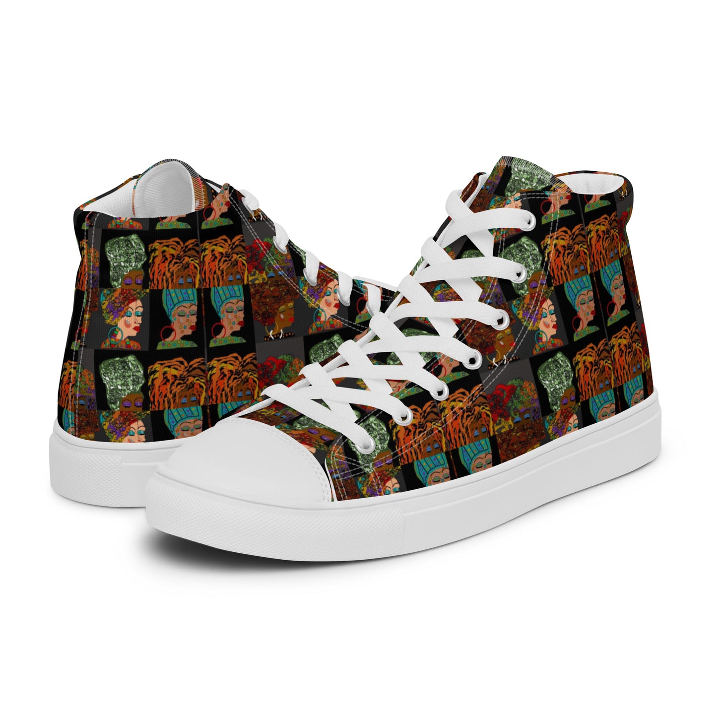 Women’s high top canvas shoes