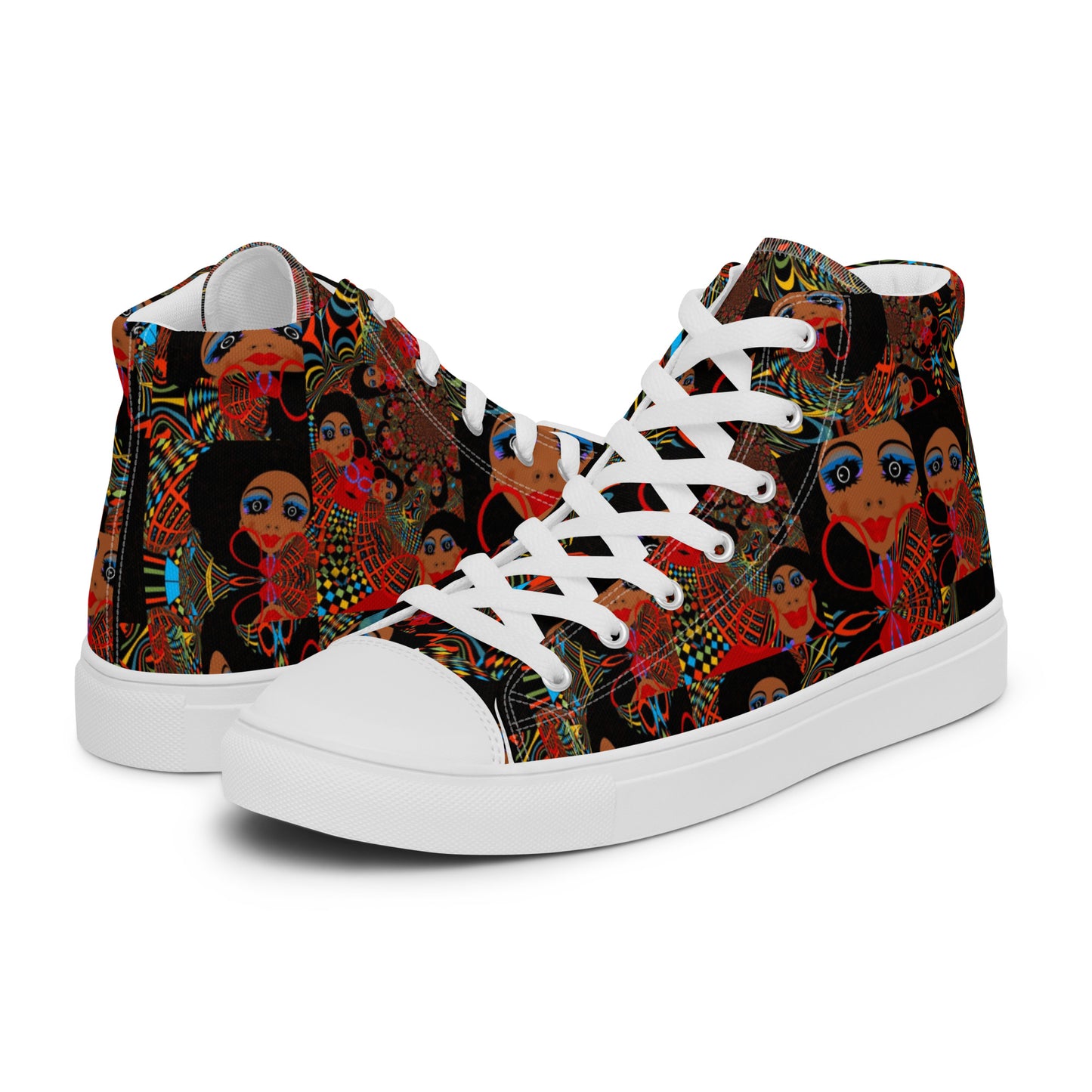 Women’s high top canvas shoes