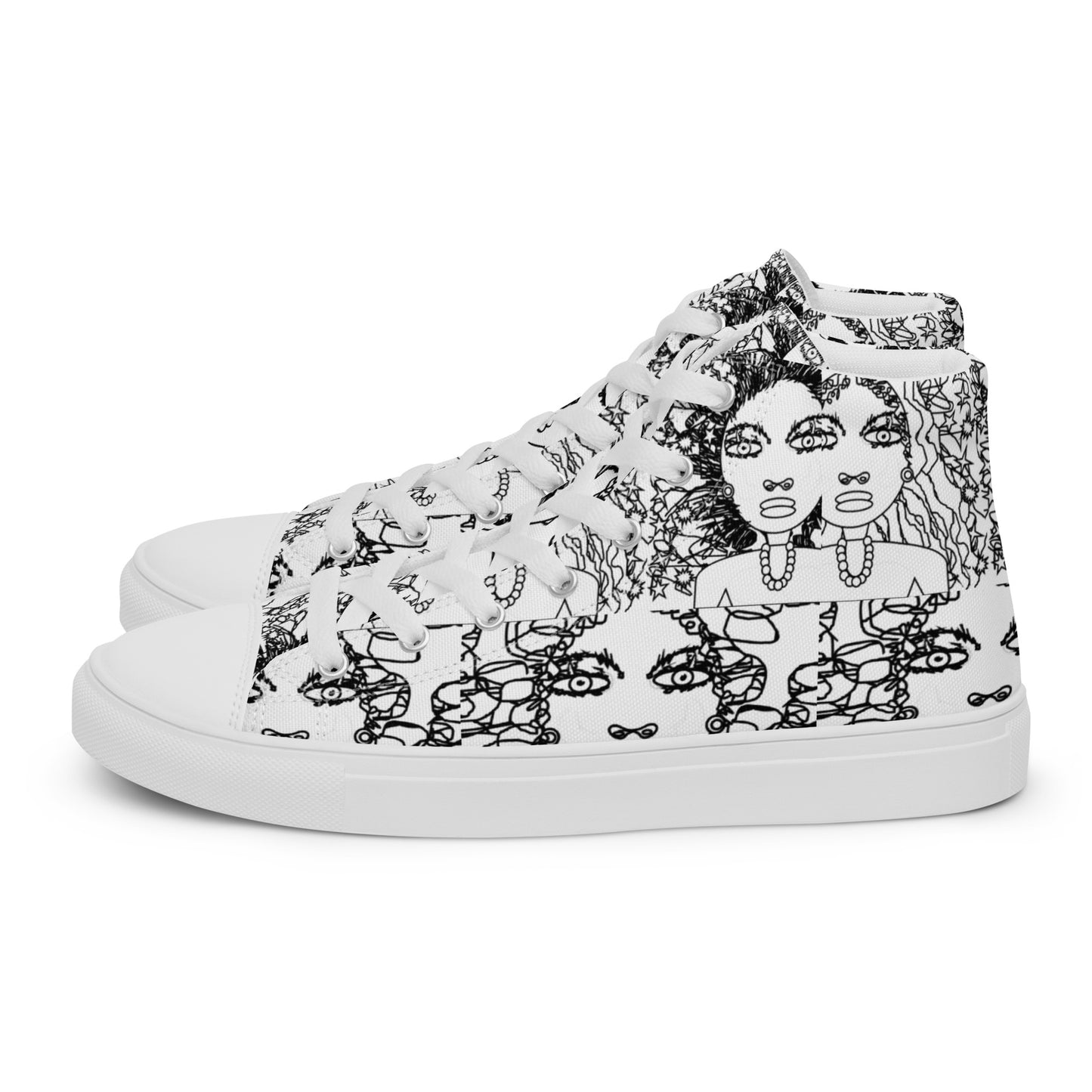 Women’s high top canvas shoes