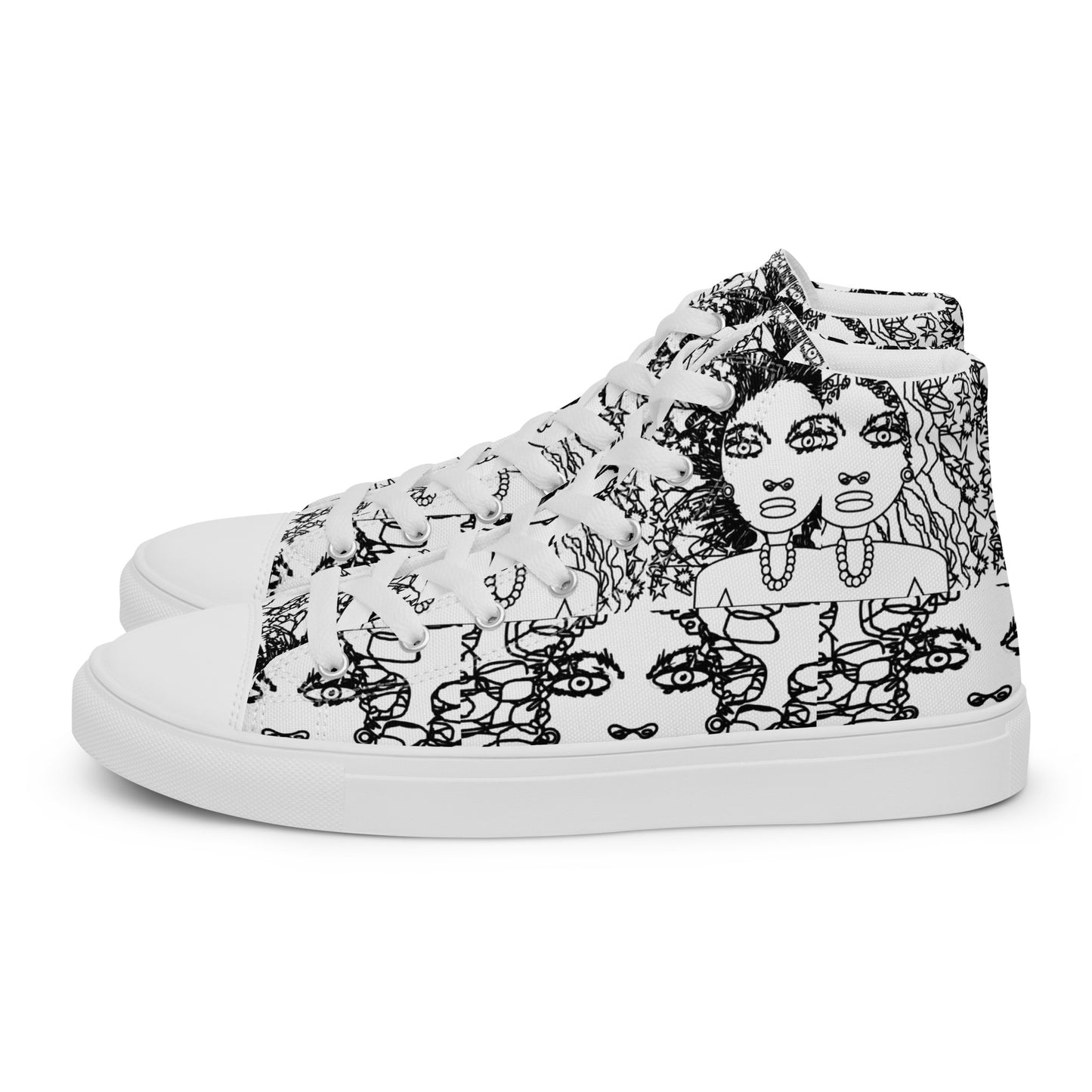 Women’s high top canvas shoes