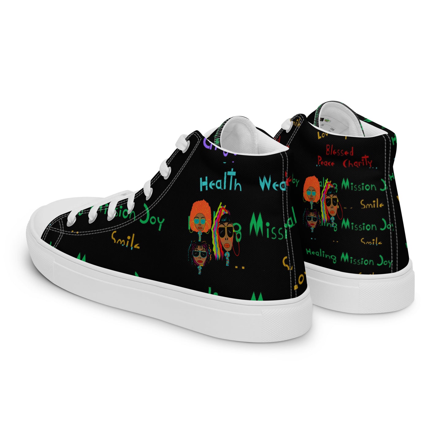 Women’s high top canvas shoes