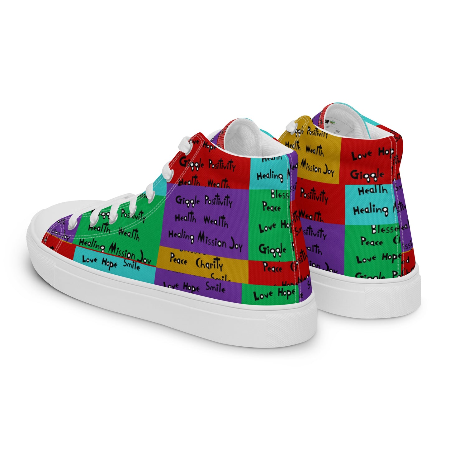 Women’s high top canvas shoes