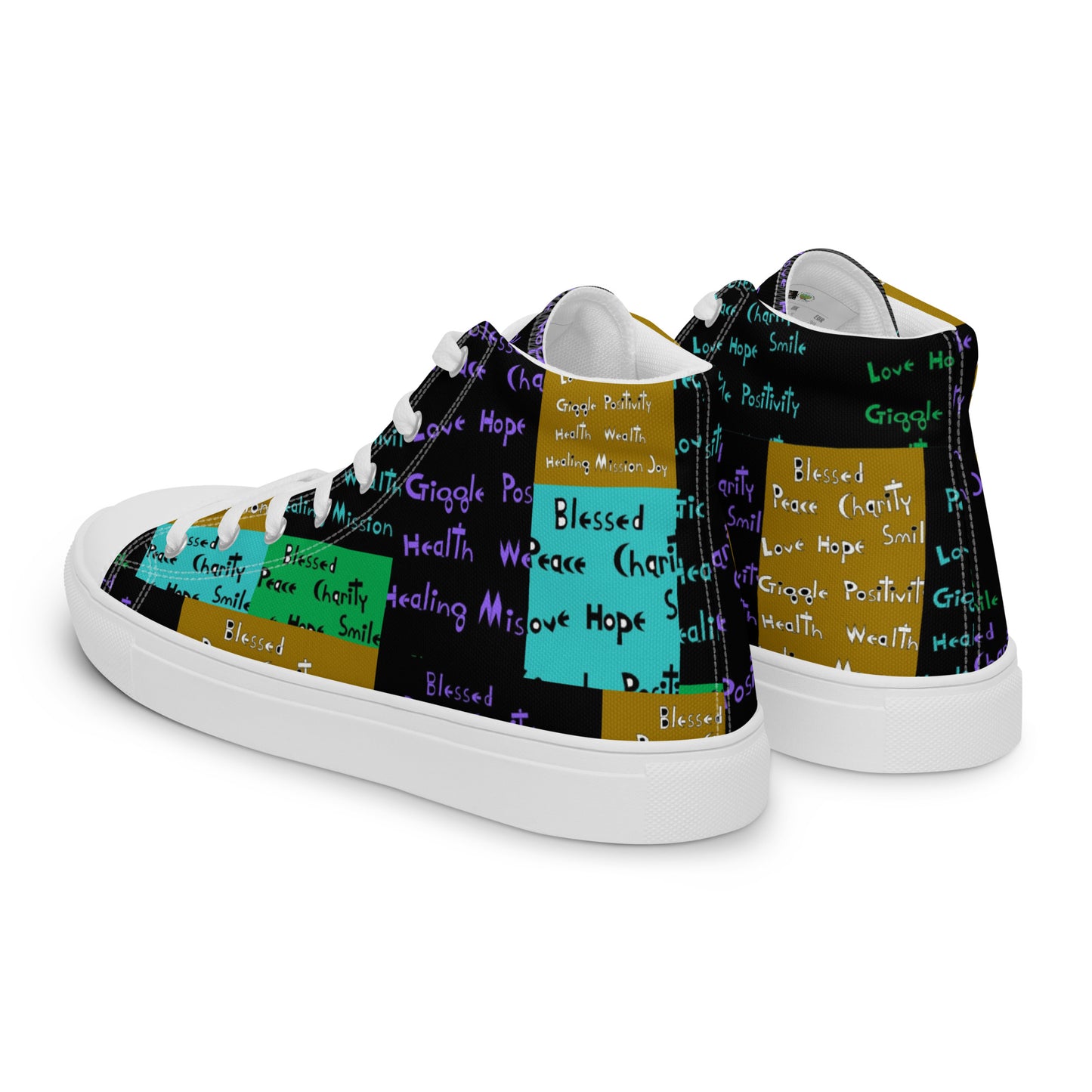 Women’s high top canvas shoes