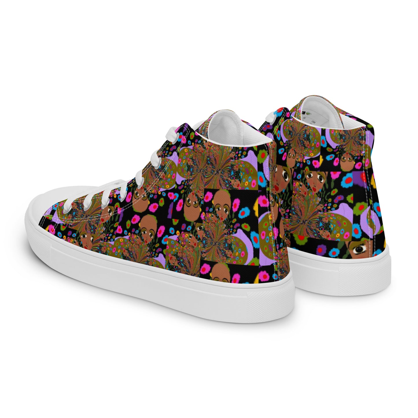 Women’s high top canvas shoes