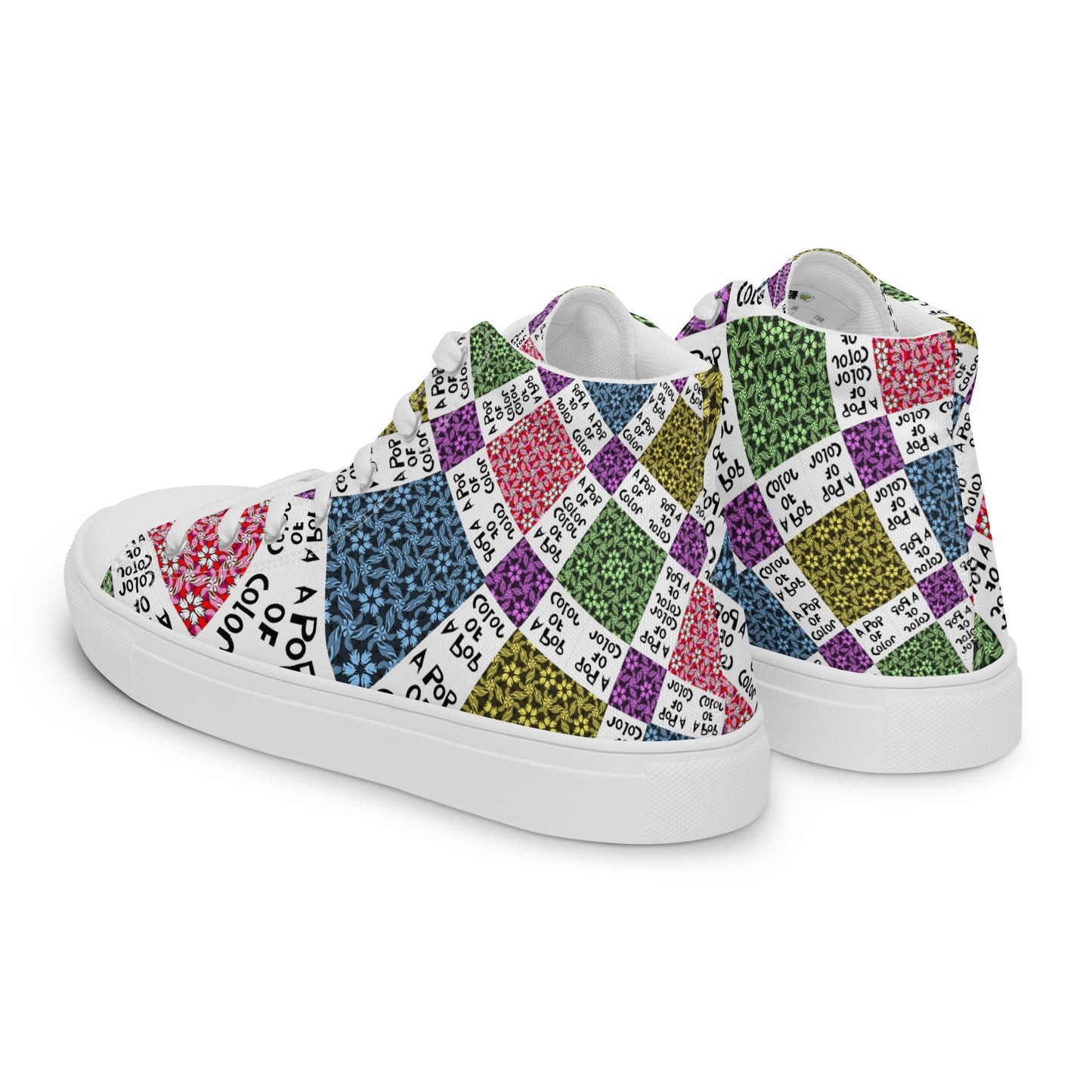 Women’s high top canvas shoes