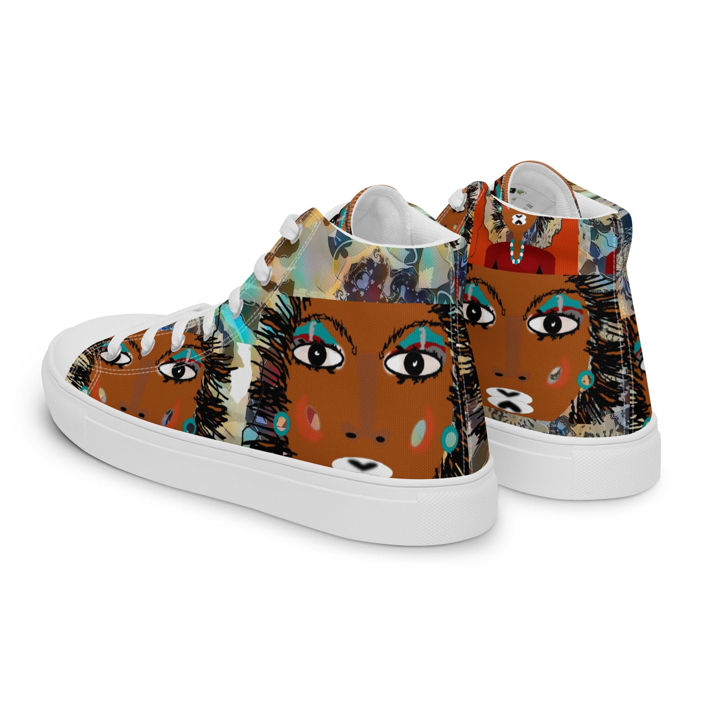 Women’s high top canvas shoes