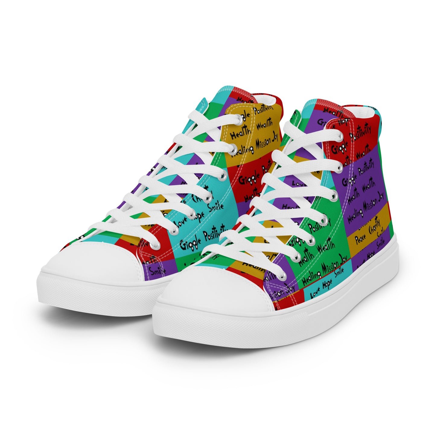 Women’s high top canvas shoes