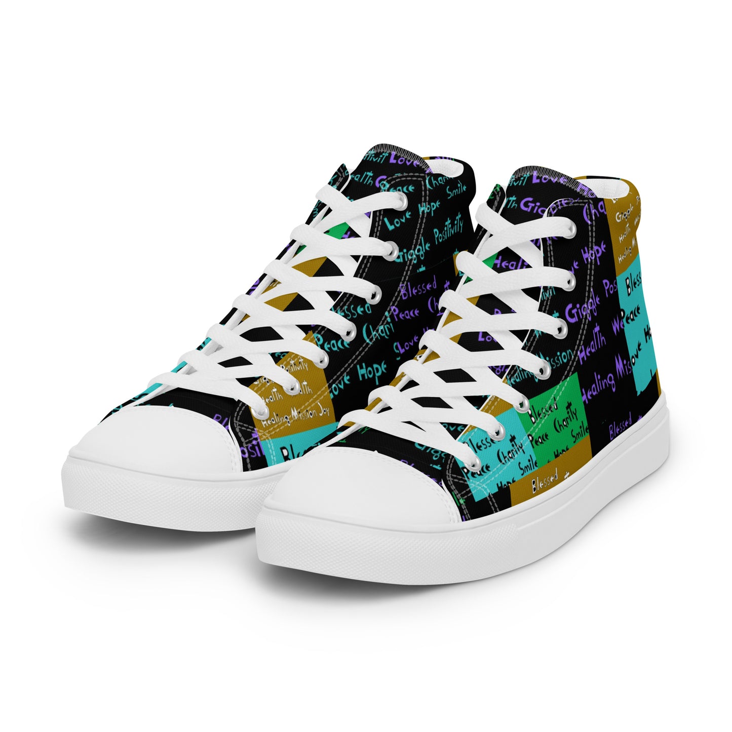 Women’s high top canvas shoes