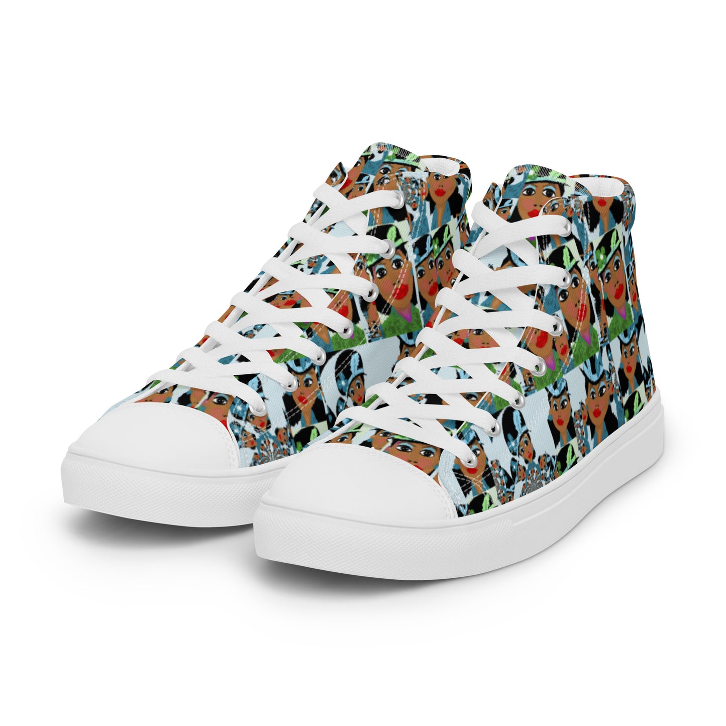 Women’s high top canvas shoes