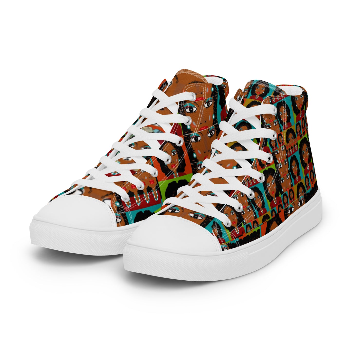 Women’s high top canvas shoes