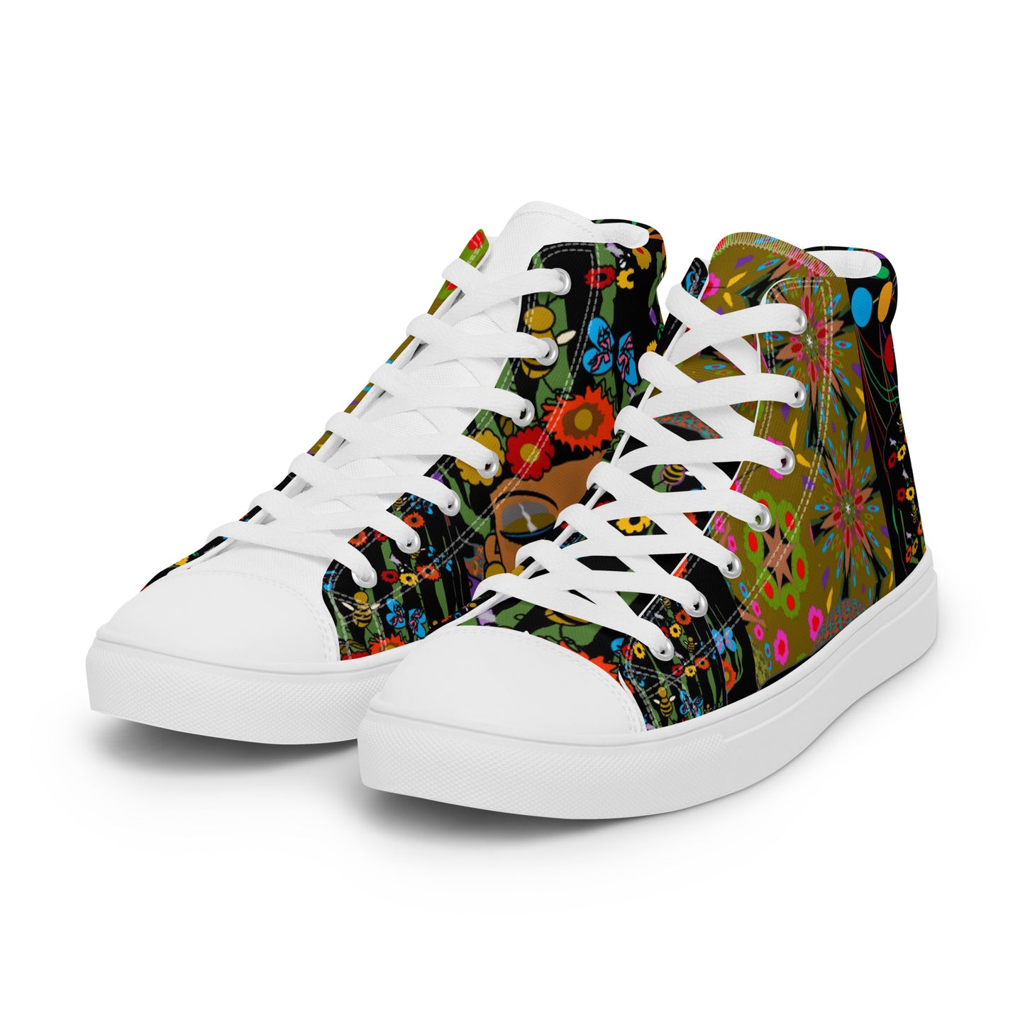 Women’s high top canvas shoes