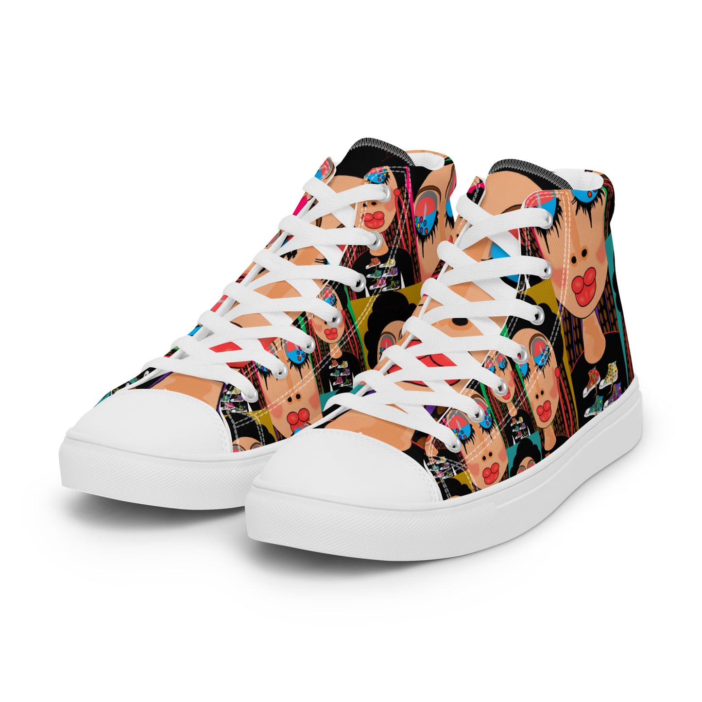 Women’s high top canvas shoes