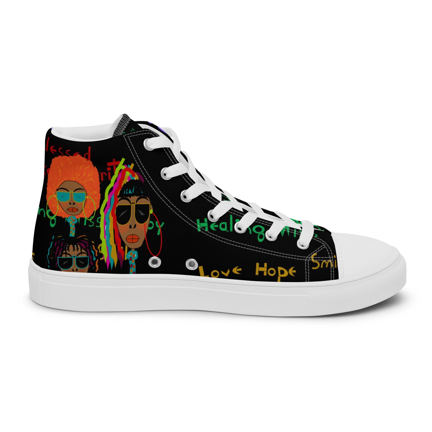 Women’s high top canvas shoes