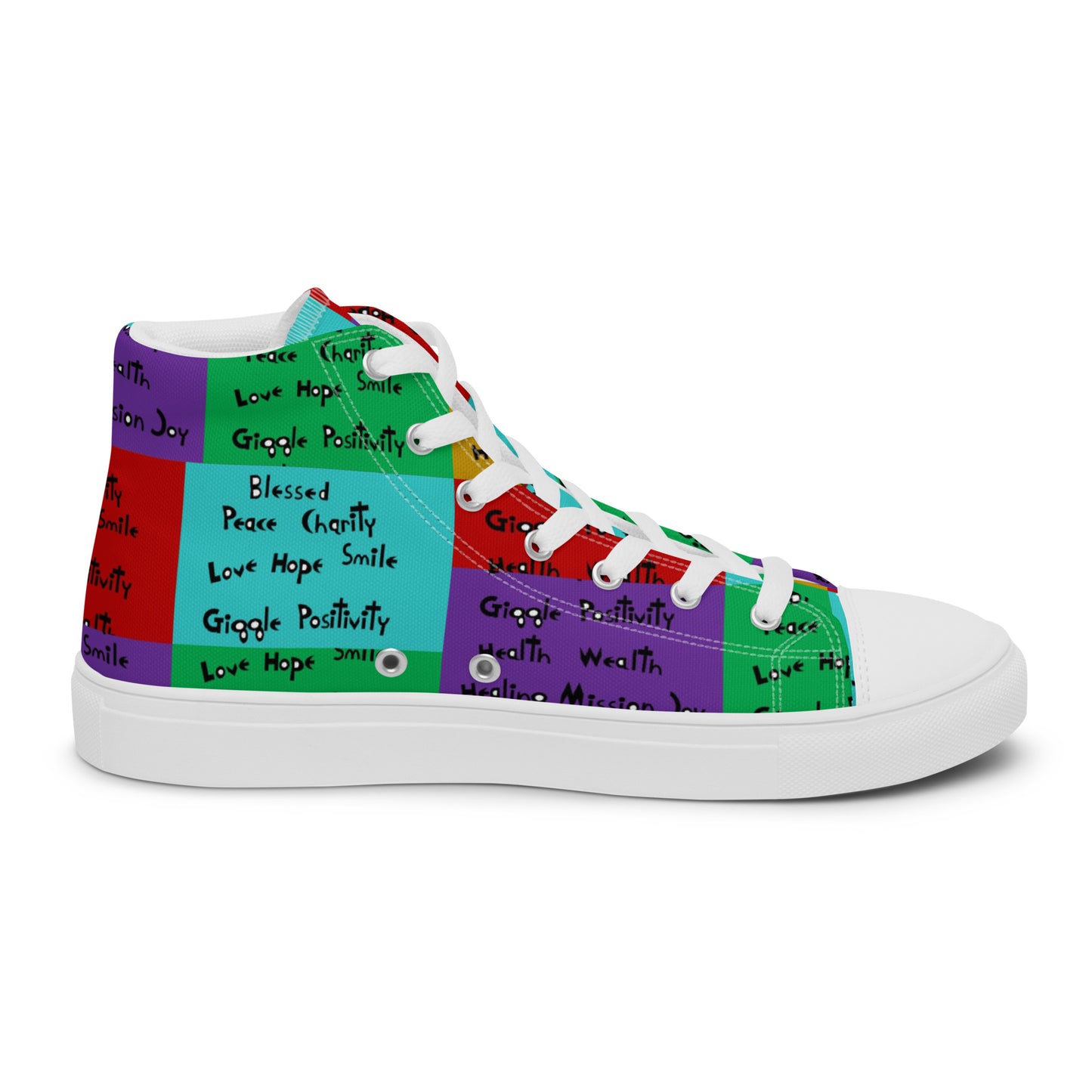 Women’s high top canvas shoes