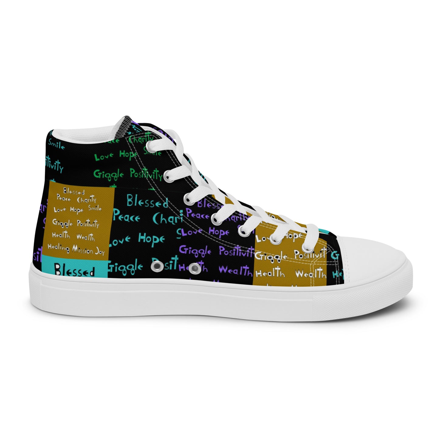 Women’s high top canvas shoes