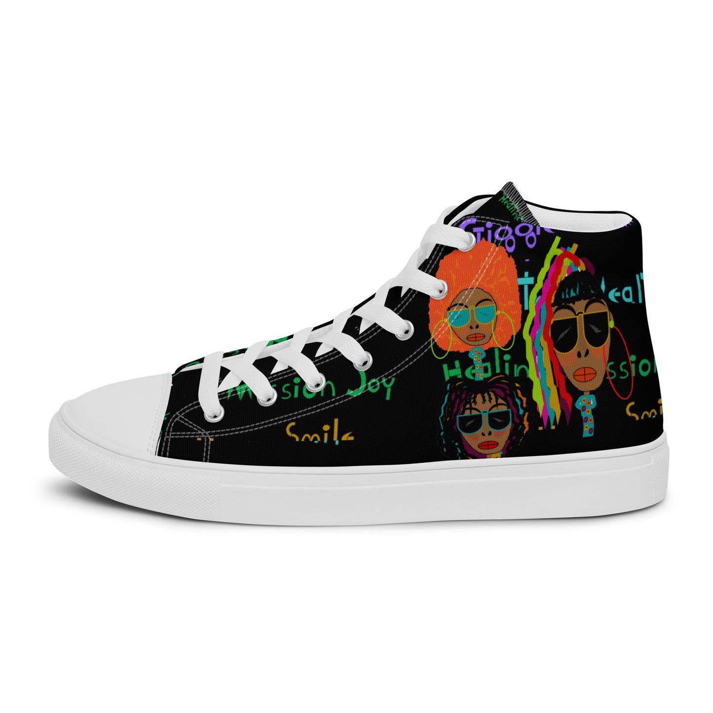 Women’s high top canvas shoes