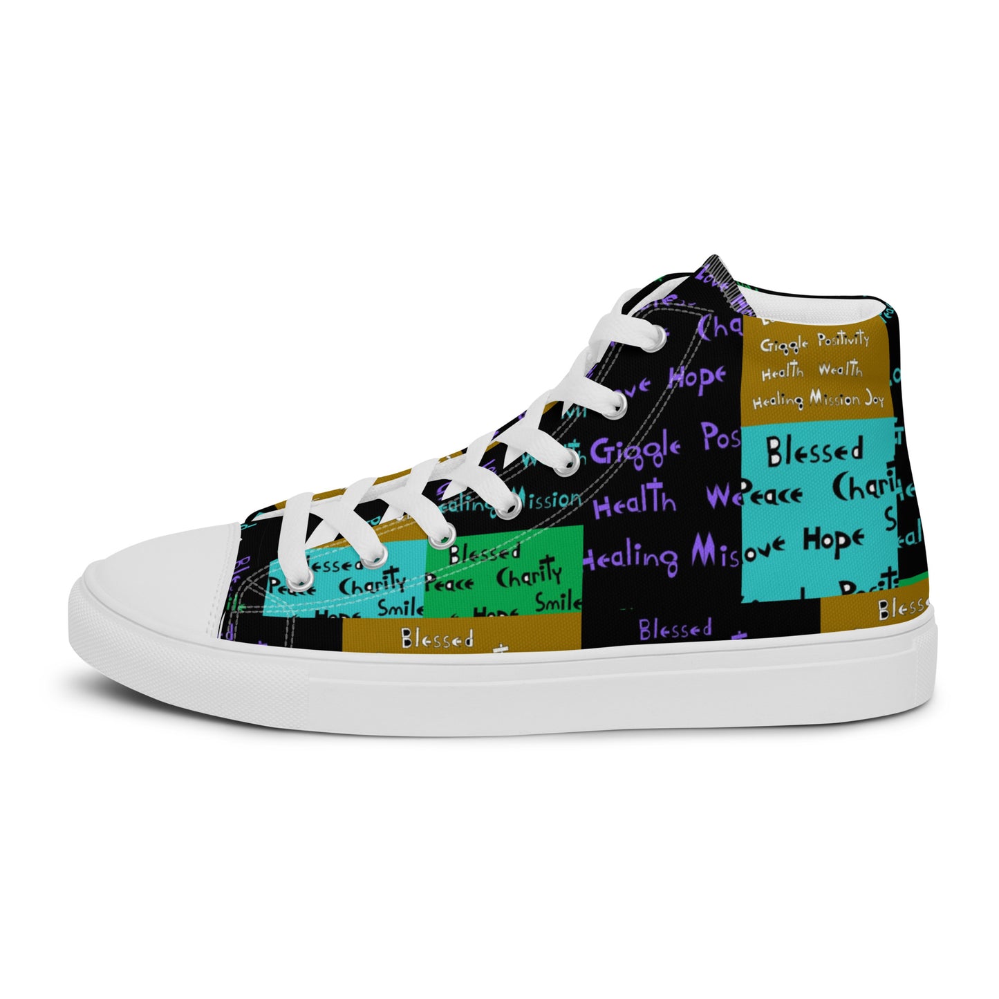 Women’s high top canvas shoes