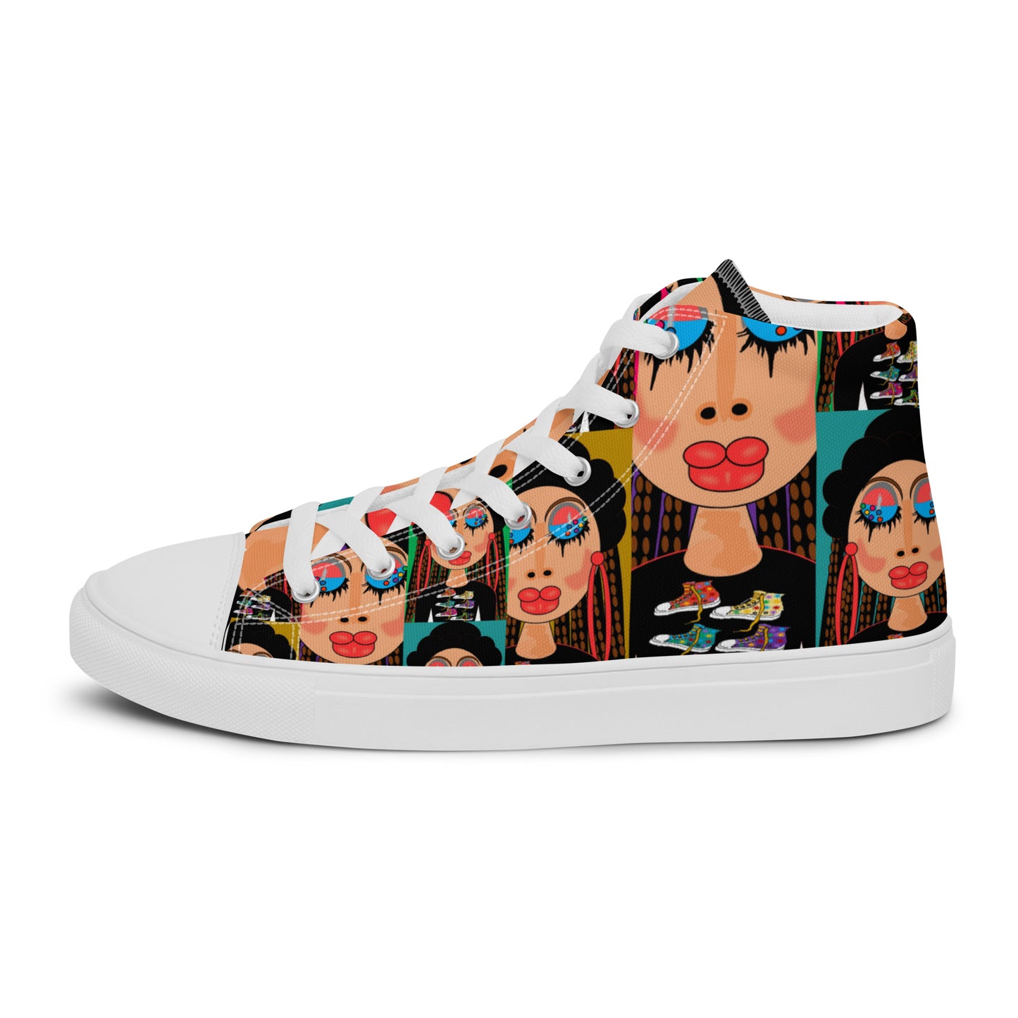 Women’s high top canvas shoes