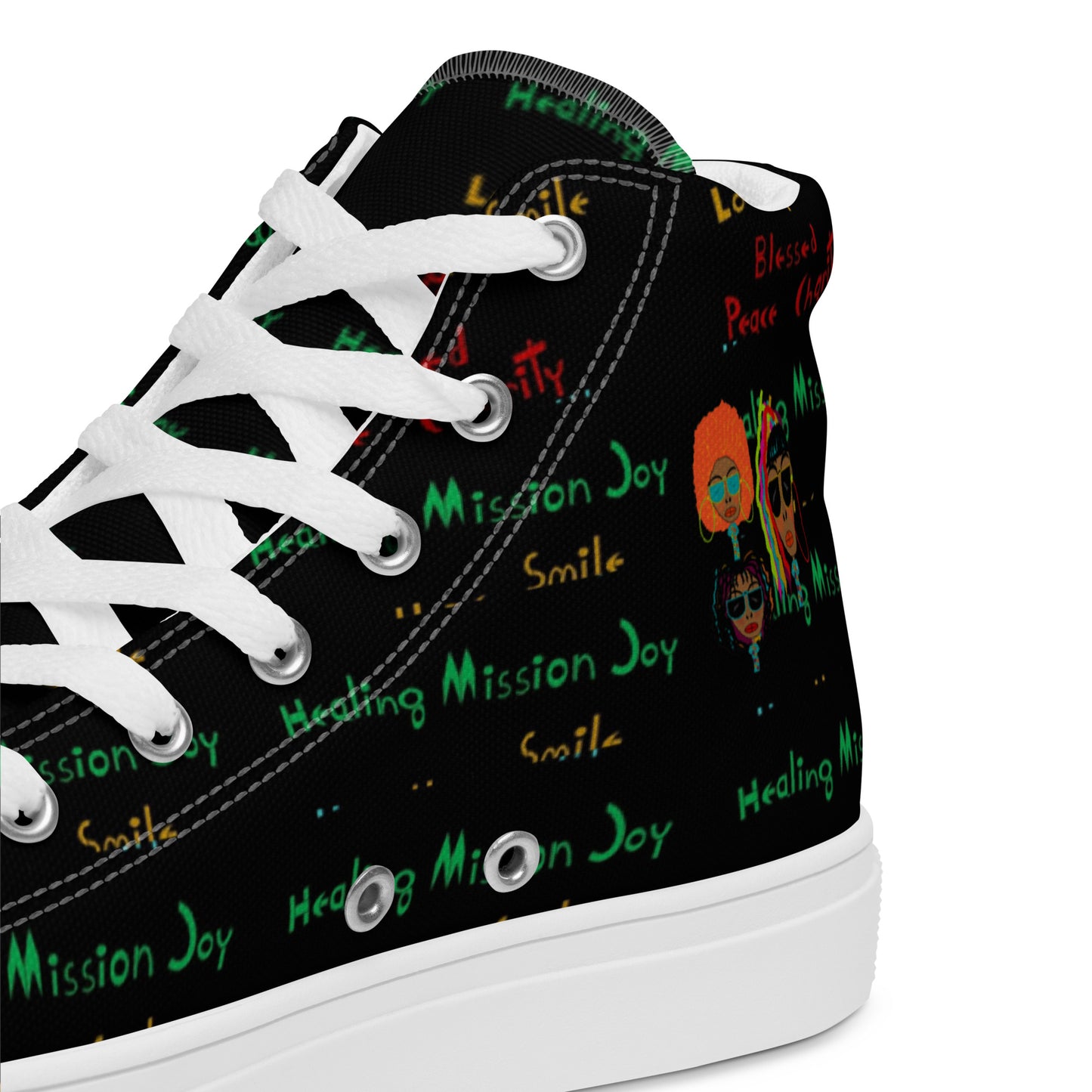 Women’s high top canvas shoes