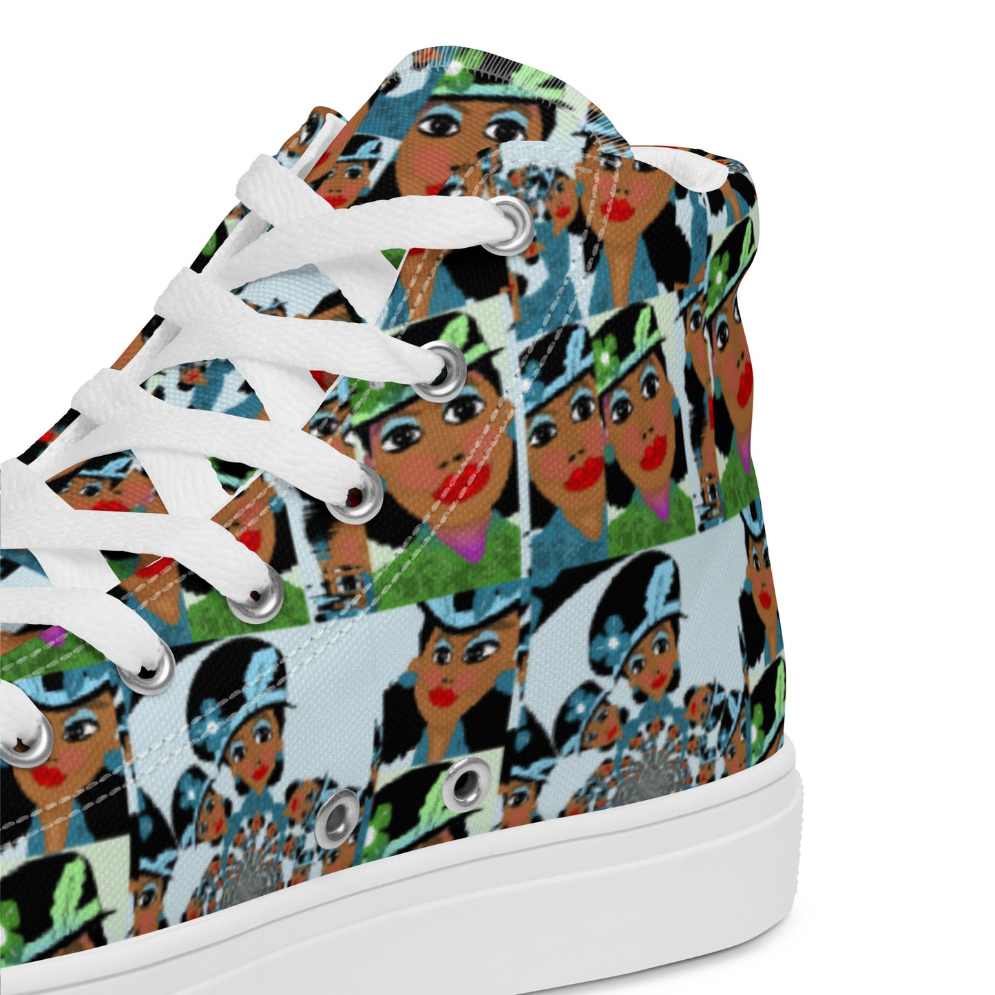 Women’s high top canvas shoes