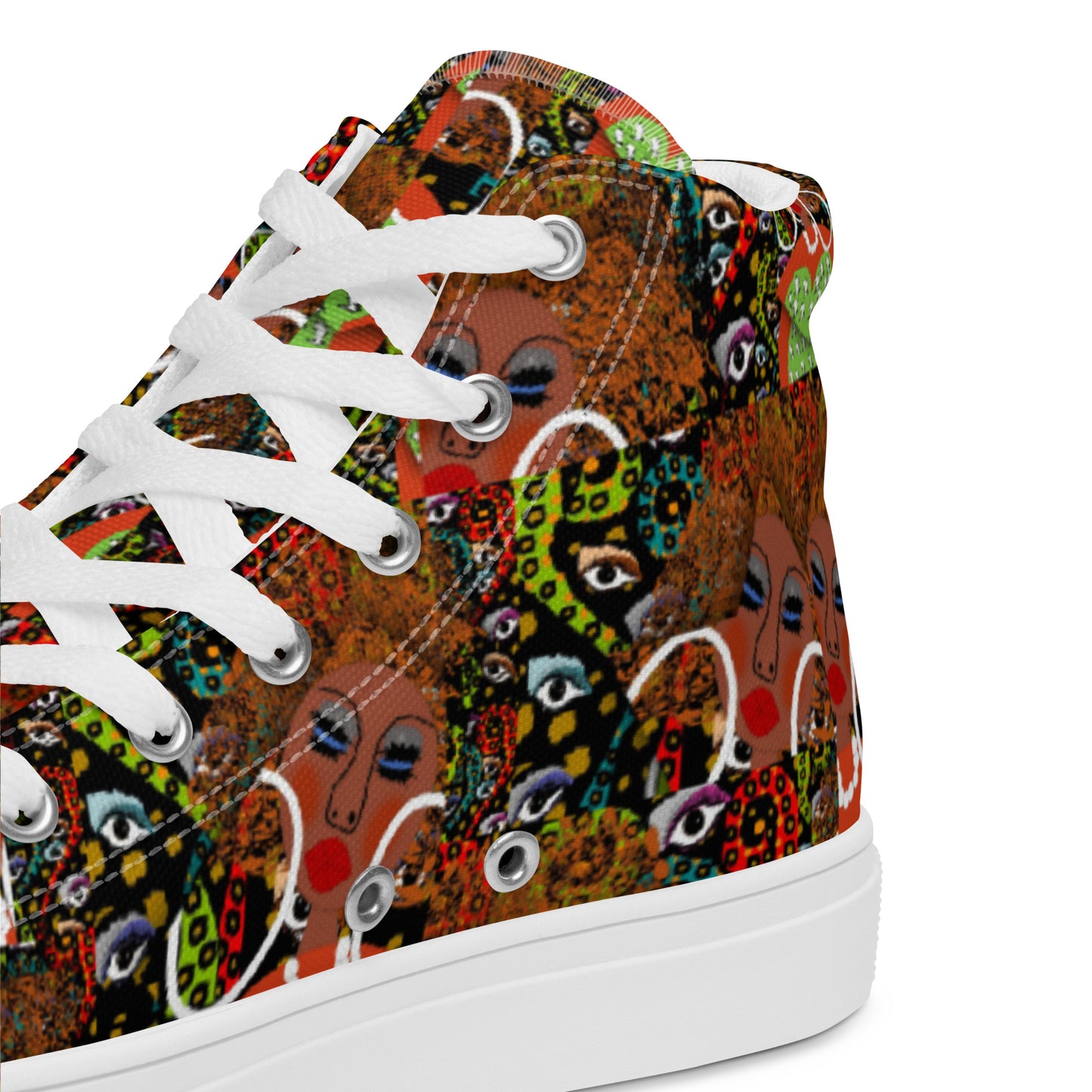 Women’s high top canvas shoes